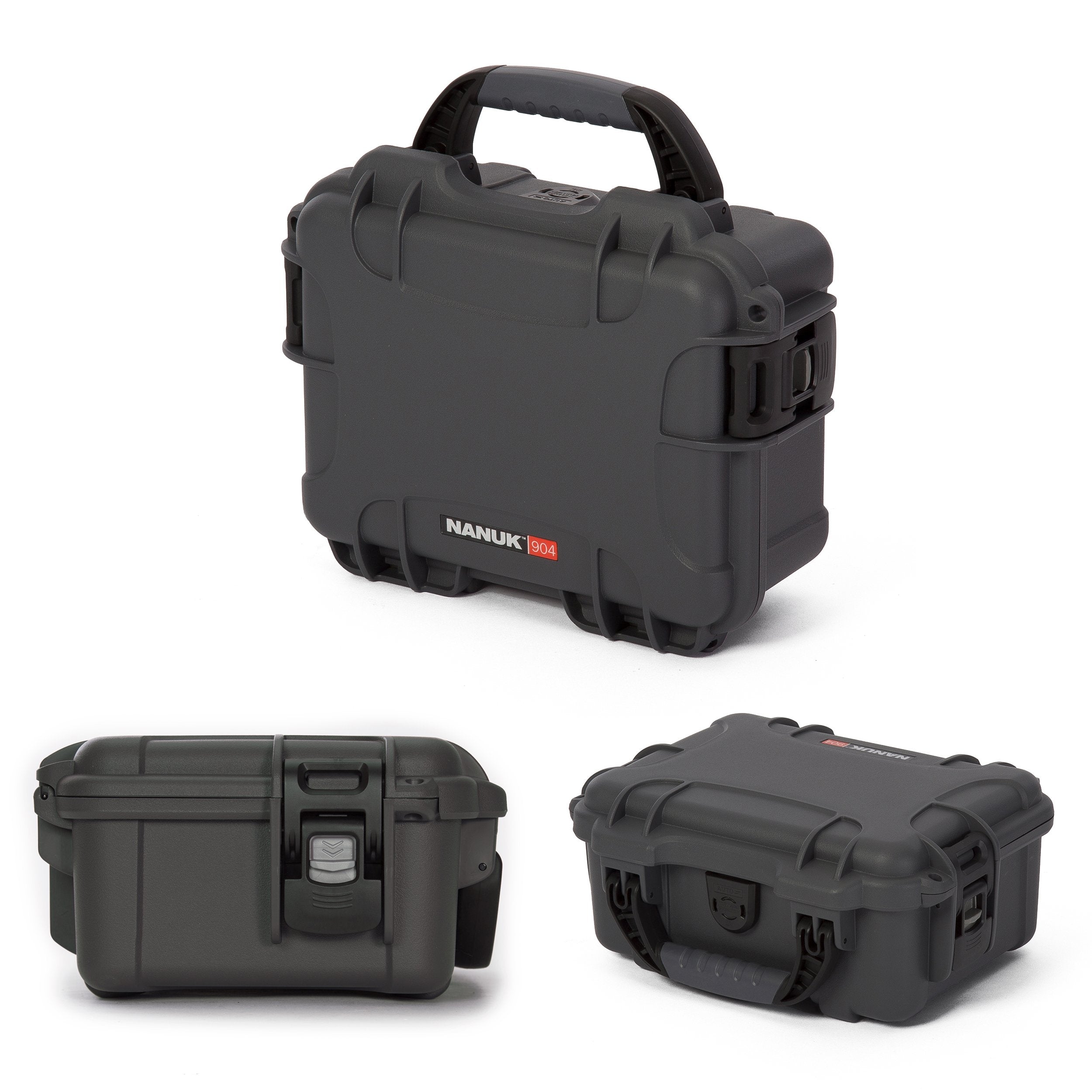 Graphite Nanuk 904 Waterproof Hard Case with Foam Insert