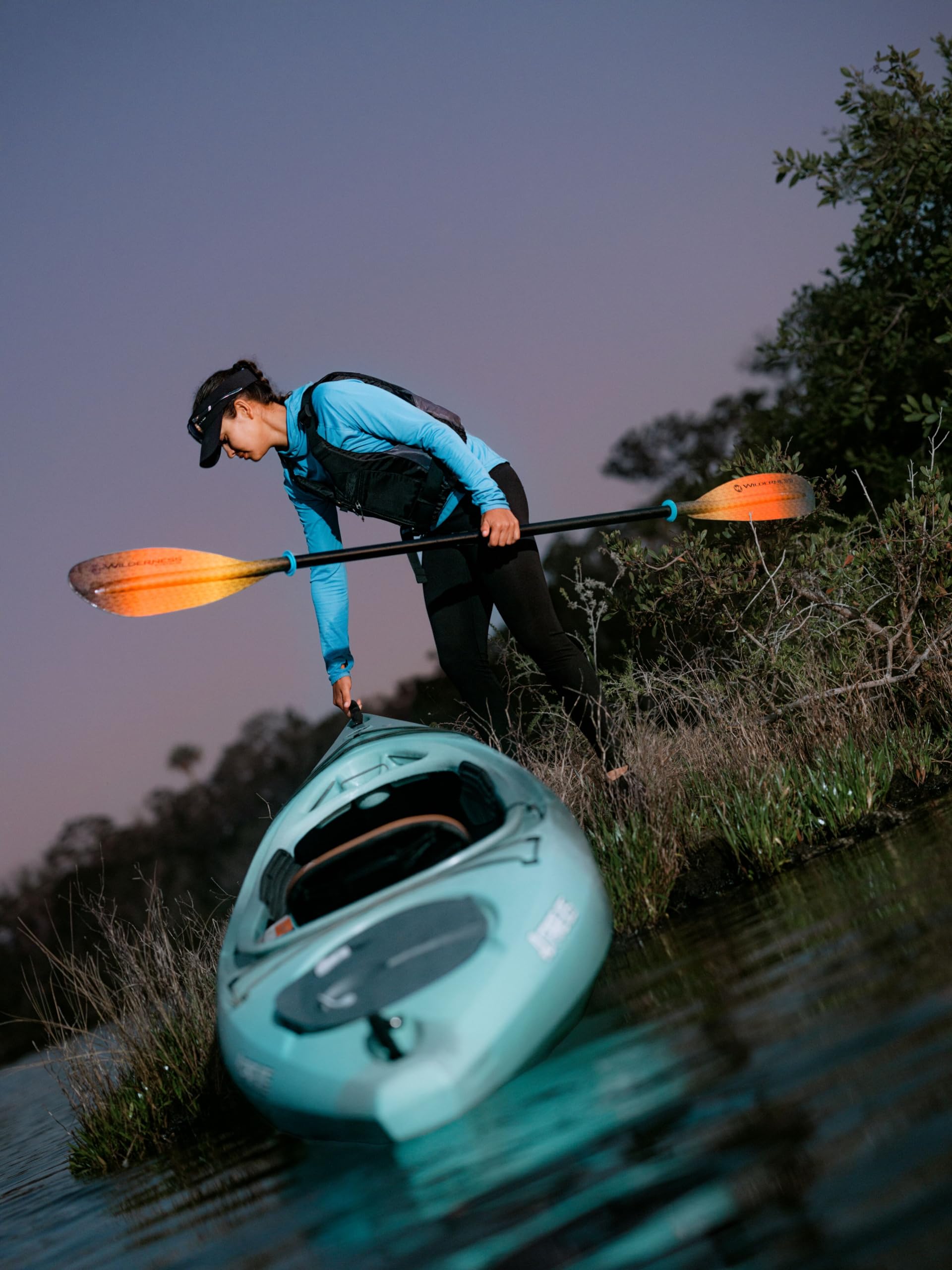 Wilderness Systems 105 Aspire - Sit Inside Recreational Kayak - Adjustable Skeg - Phase 3 Air Pro Seating - 10.6 ft - Purple Dawn