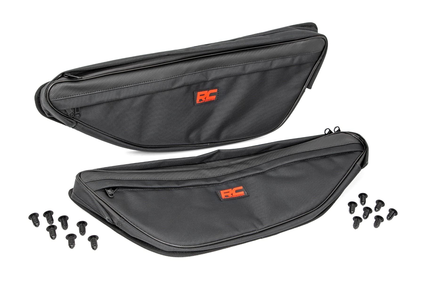 Rough Country Storage Bags Front Door for Honda Talon 1000 – Pair, 1680D Water-Resistant UTV Door Bags w/Knee Pads