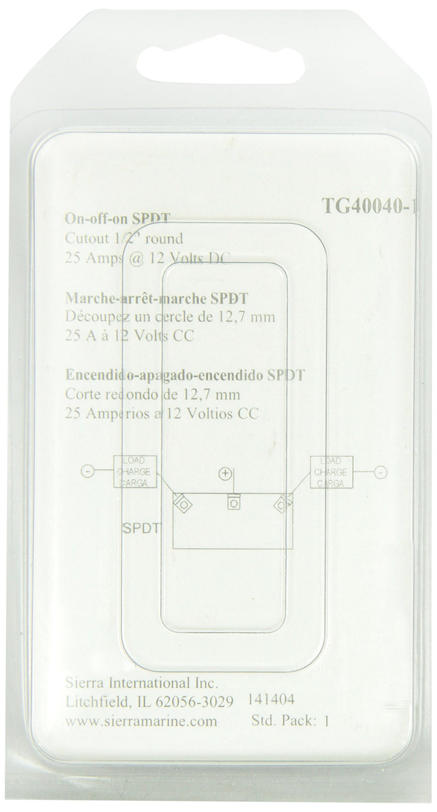 Toggle Switch, Sierra International, TG40040-1