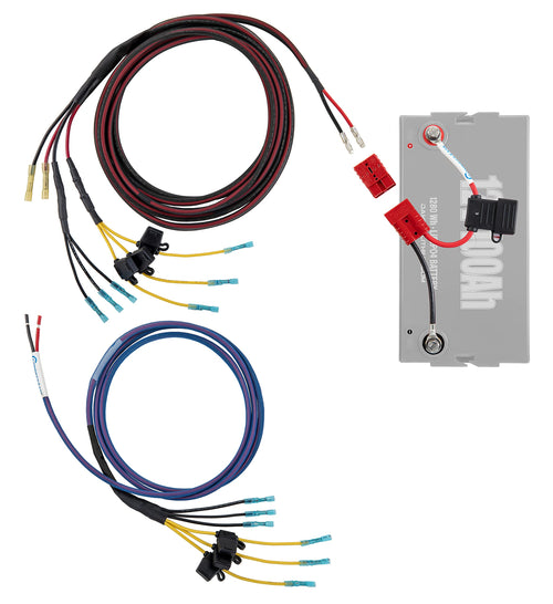 Graph Power Connect-Ease Rigger Boat Wiring Harness Kit RCE12VGRP1618 | 13′ 8-Gauge Console + 8′ 10-Gauge Bow, 6 Fused Drops | Powers Graphs & Electronics | Marine-Grade Wiring Kit for 16′-18′ Boats