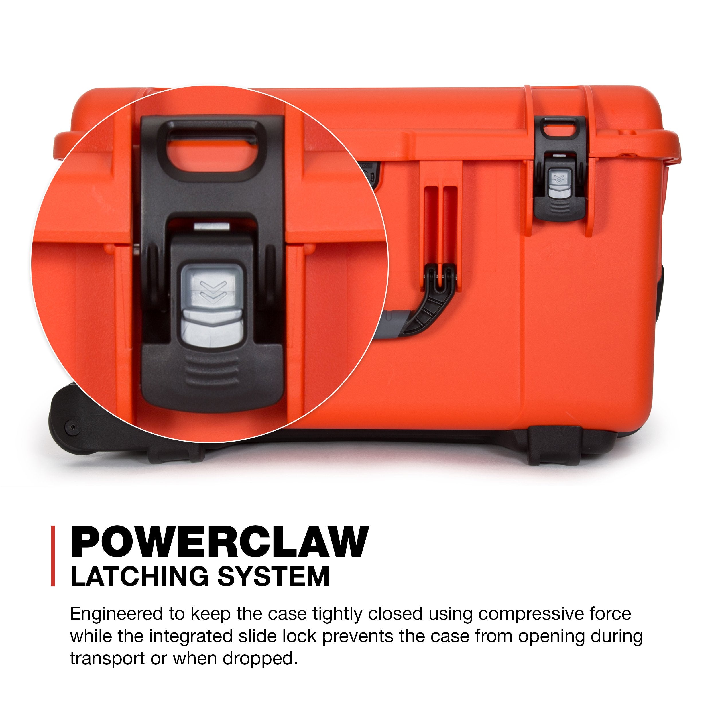 NANUK 960 Wheeled Series Lightweight NK-7 Resin Waterproof Protective Rolling Case, Orange