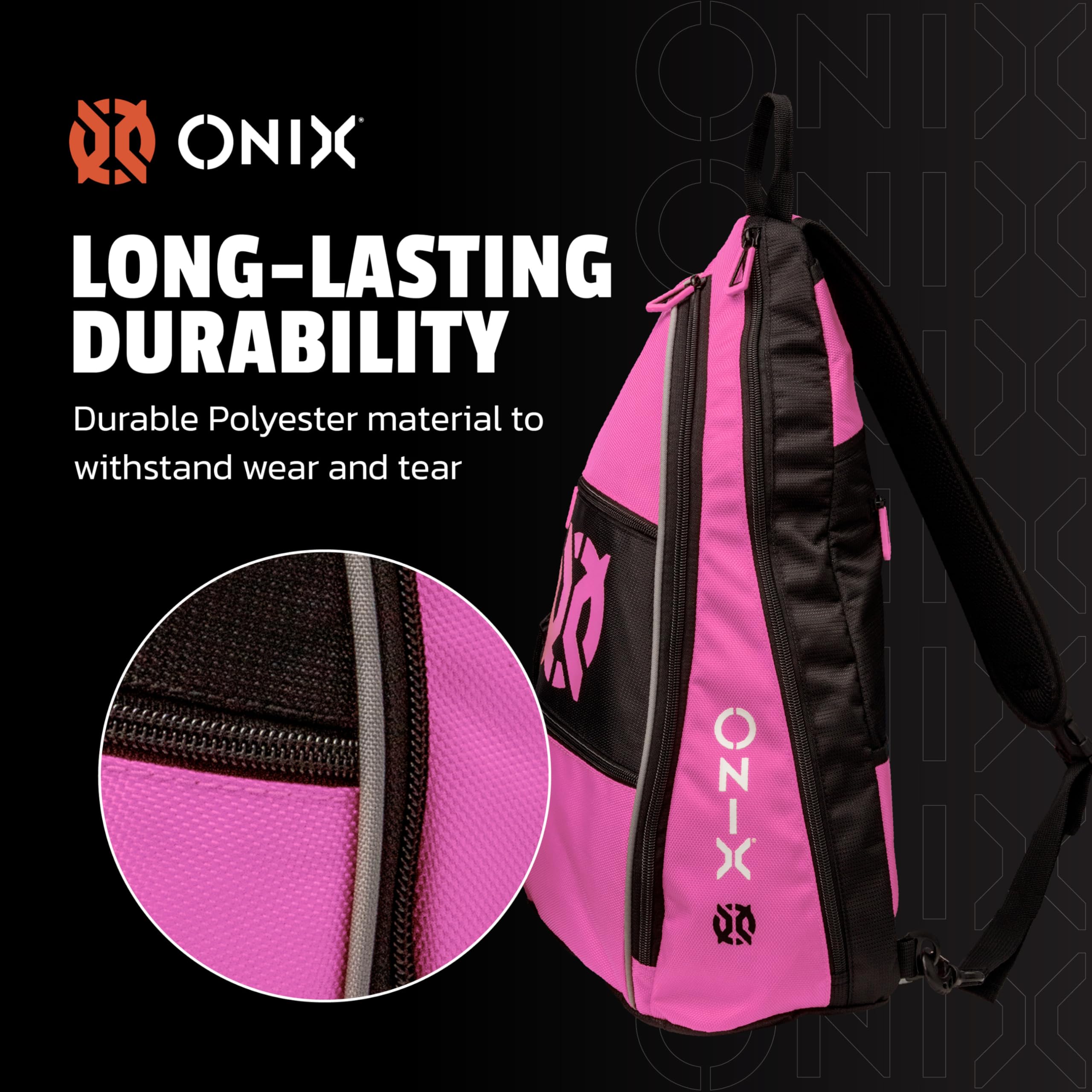 Pink/Black Onix Pickleball Pro Team Sling Bag