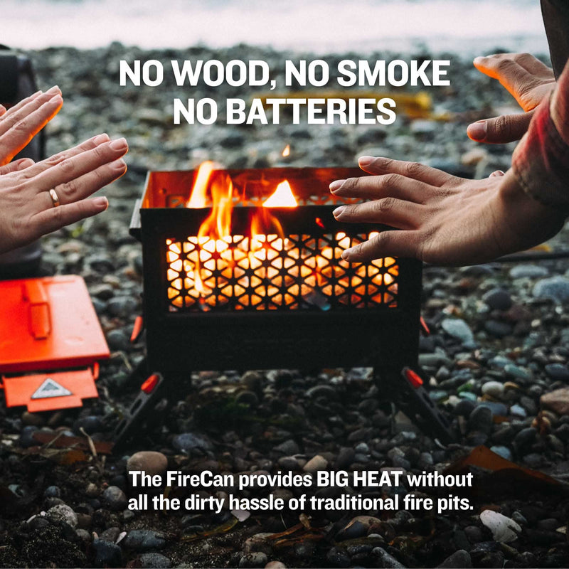FireCan Ignik Portable Propane Fire Pit with Hose and Adjustable Regulator