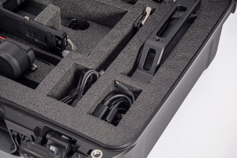 Waterproof Nanuk 930 Hard Case with Foam Insert for DJI RS 3/RS 3 Pro Combo, Orange