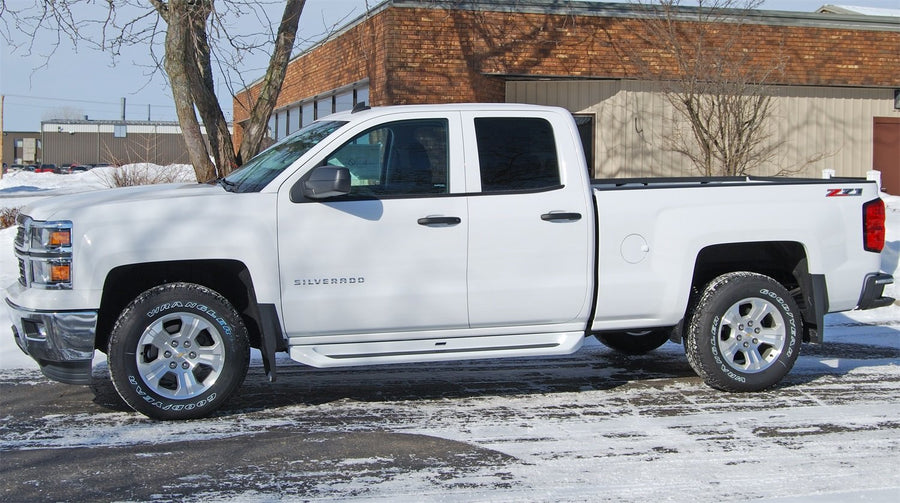 Owens Products Glastep Plus 3207 Custom Molded Fiberglass Gray Running Boards 15-18 Silverado/Sierra 2500/3500 W/Diesel Double Cab Fiberglass Gray, 1 Pack