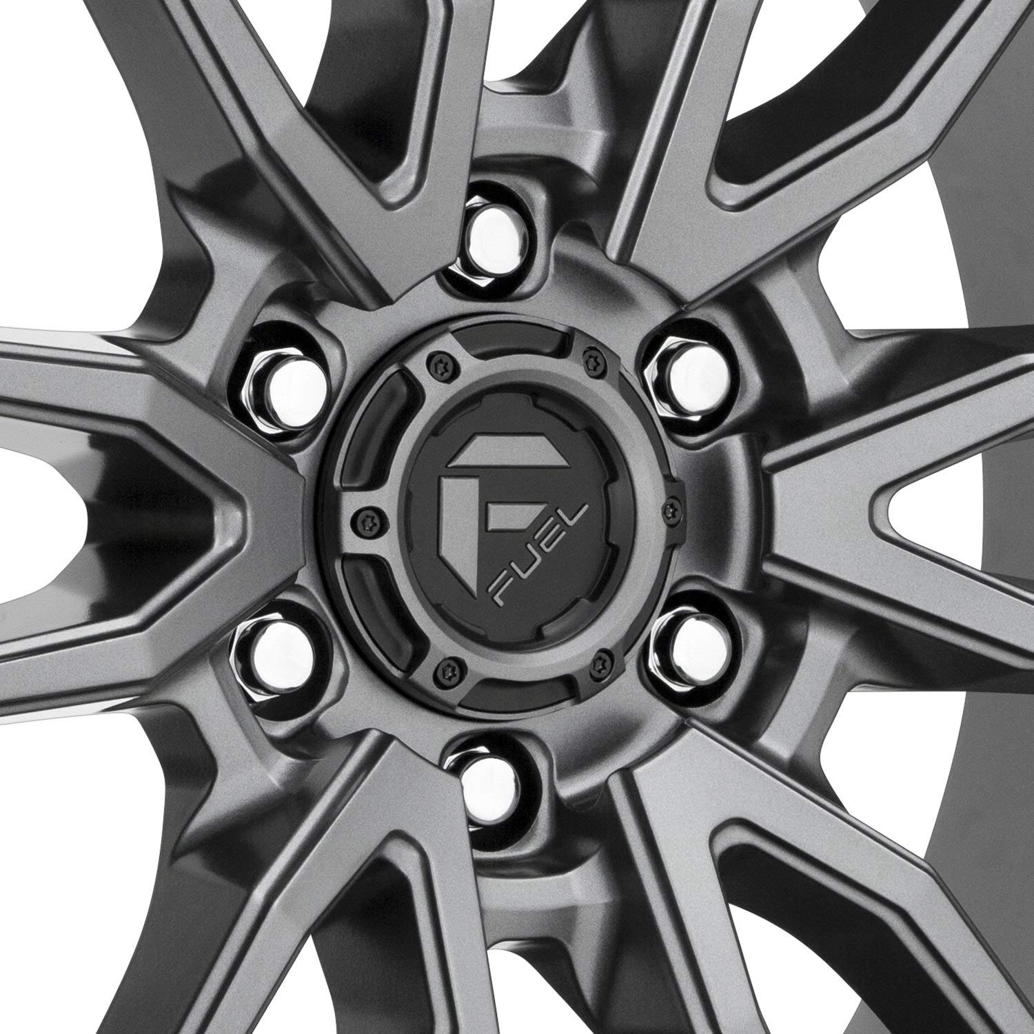 Gun Metal Fuel D680 REBEL Wheel with Painted and TPMS Compatible (18 x 9. inches /6 x 67 mm, 1 mm Offset)