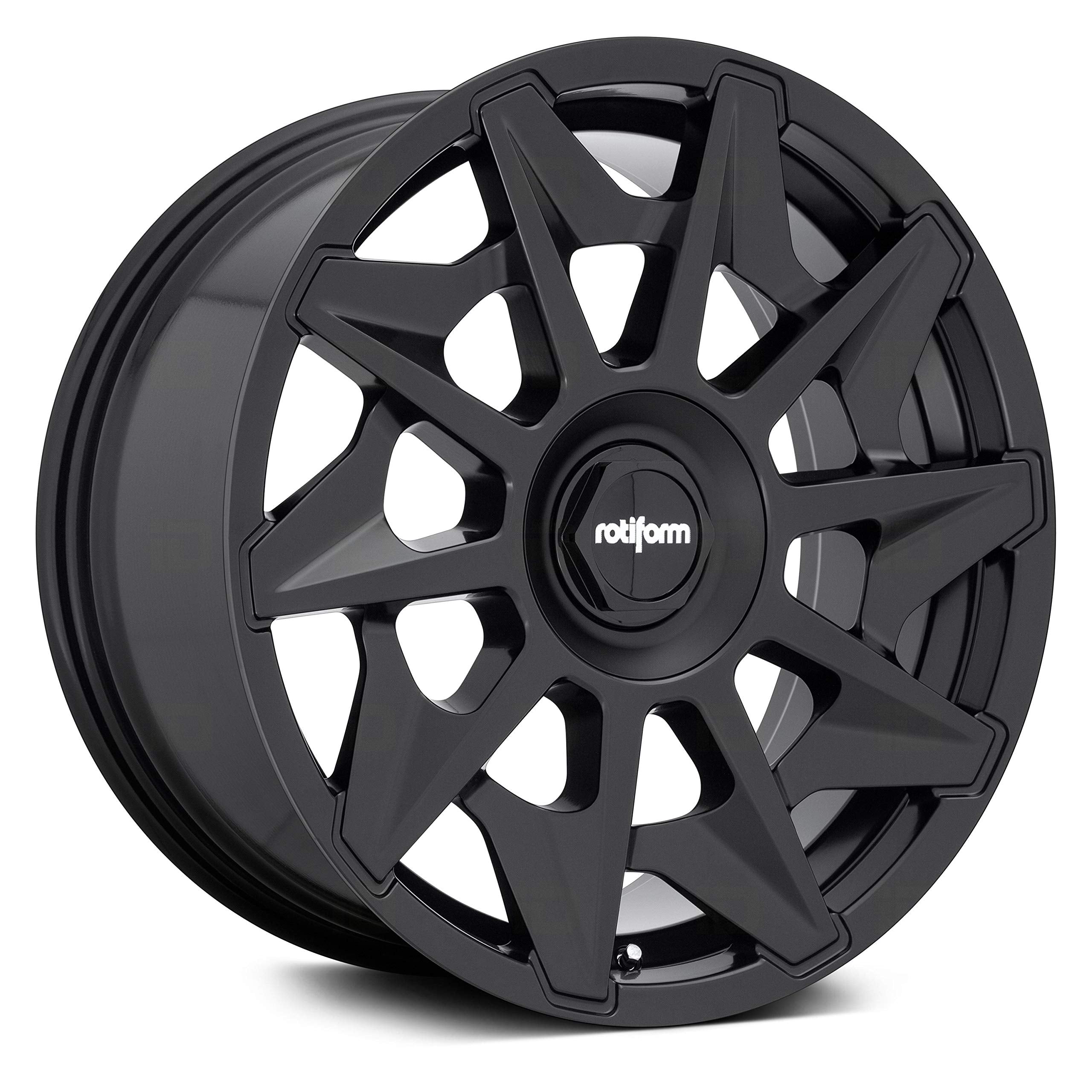 19x8.5 Rotiform cvt 5x112 45et 66.56mm matte black wheel