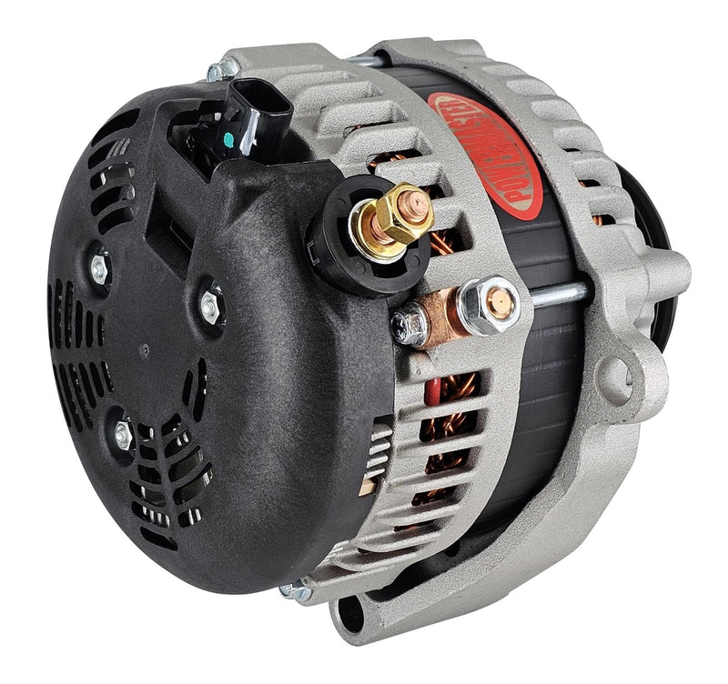 Alt Powermaster GM Denso Natural 245A 3" 6 grv Under Drive Pulley 2 pin OE Hookup FR-L VR HPR