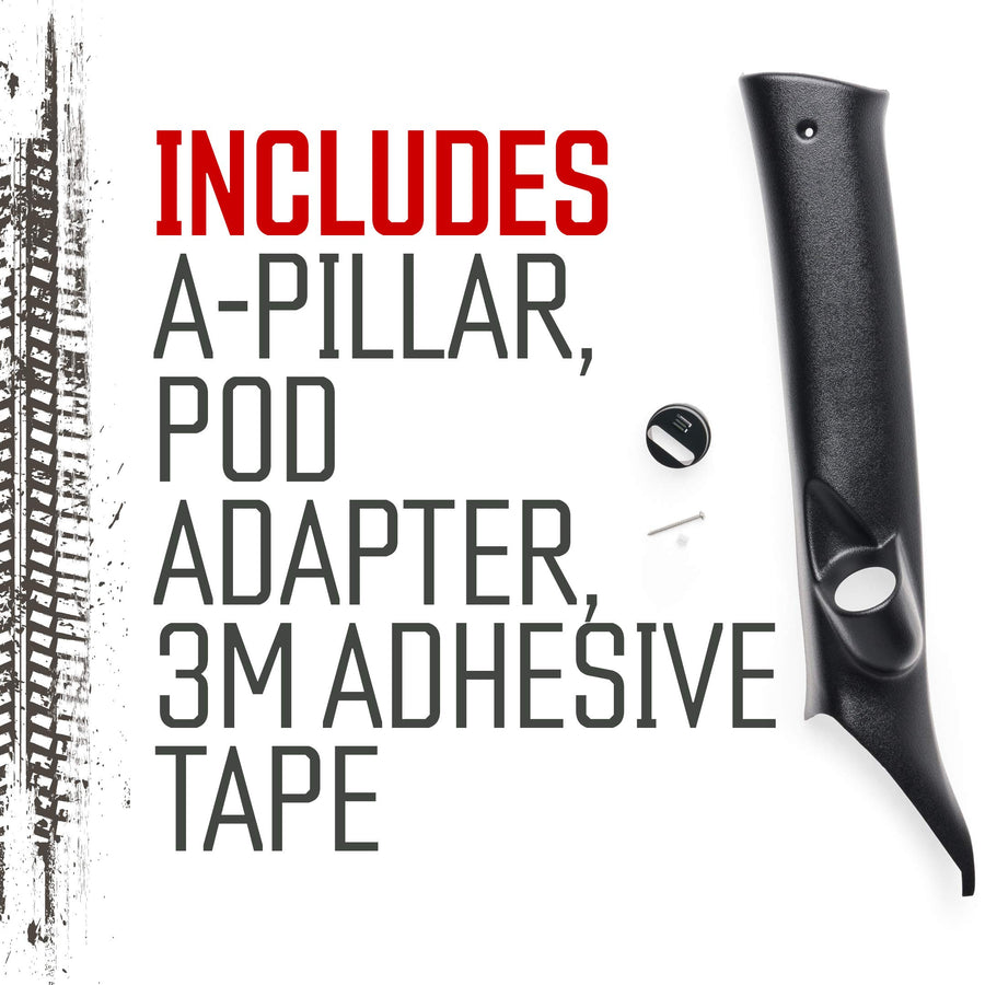 Custom Bully Dog 33308 A-pillar Mount (Paintable for GT with T-slot adapter)