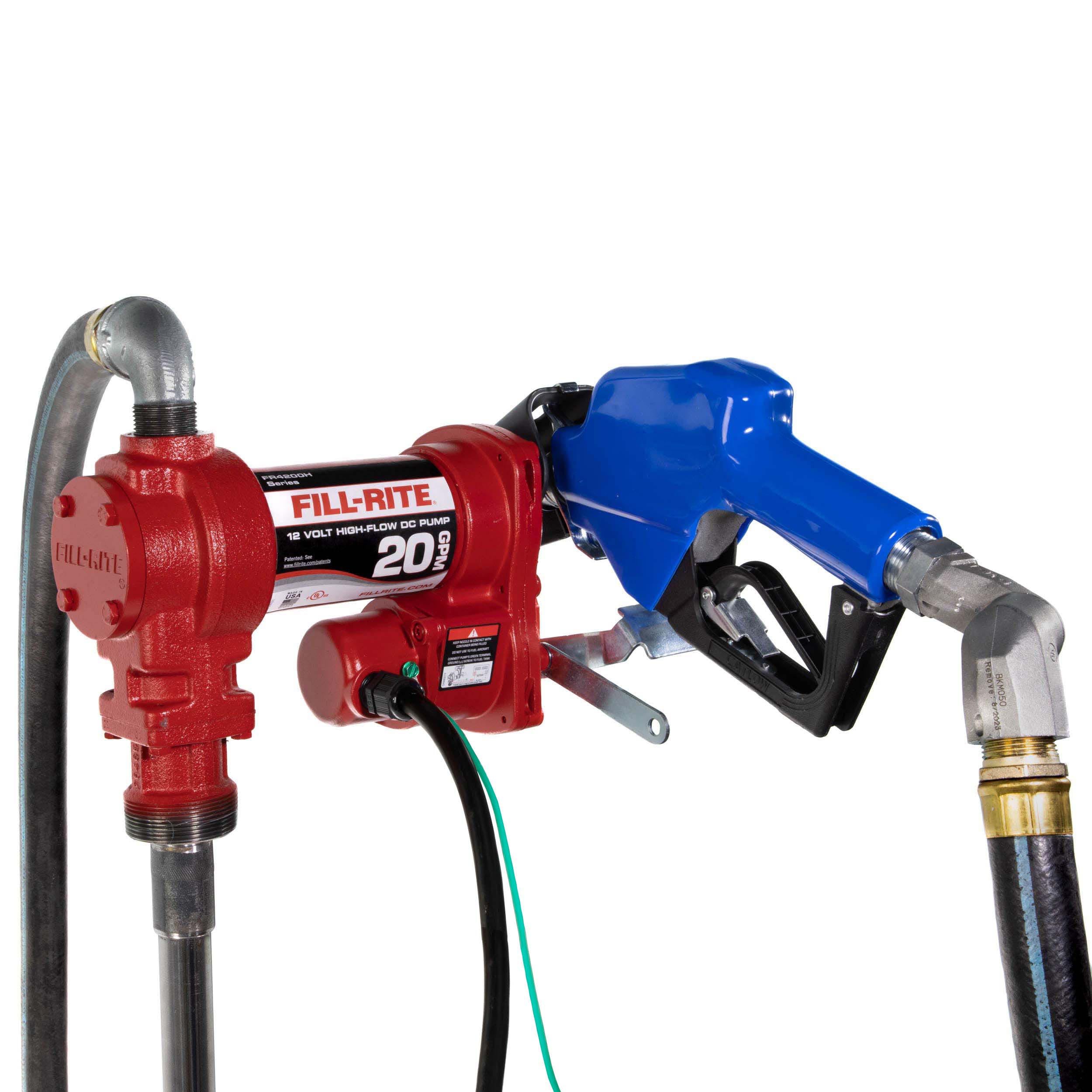 Fill-Rite 12V FR4210HARC Fuel Transfer Pump with Cold Weather Package - Heavy Duty - For Agriculture & Worksites - Supports Gasoline, Diesel, Ethanol & Kerosene