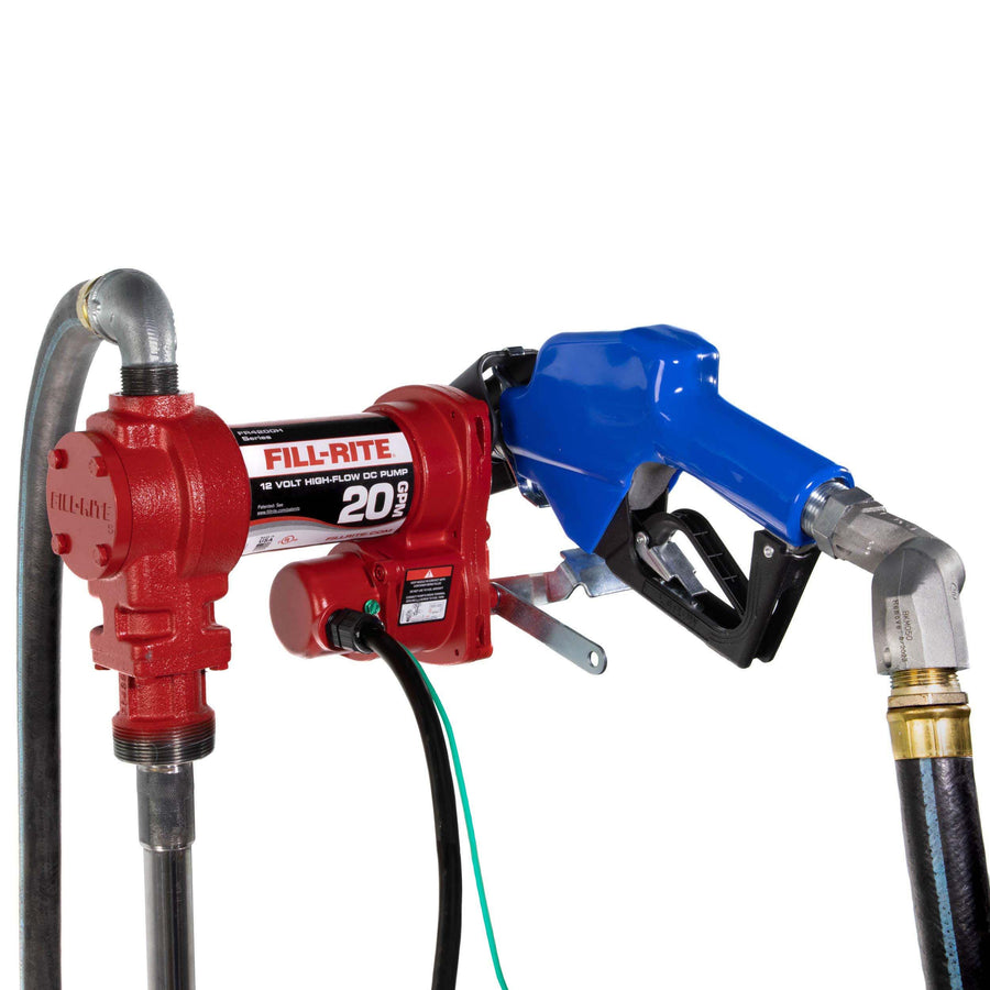 Fill-Rite 12V FR4210HARC Fuel Transfer Pump with Cold Weather Package - Heavy Duty - For Agriculture & Worksites - Supports Gasoline, Diesel, Ethanol & Kerosene