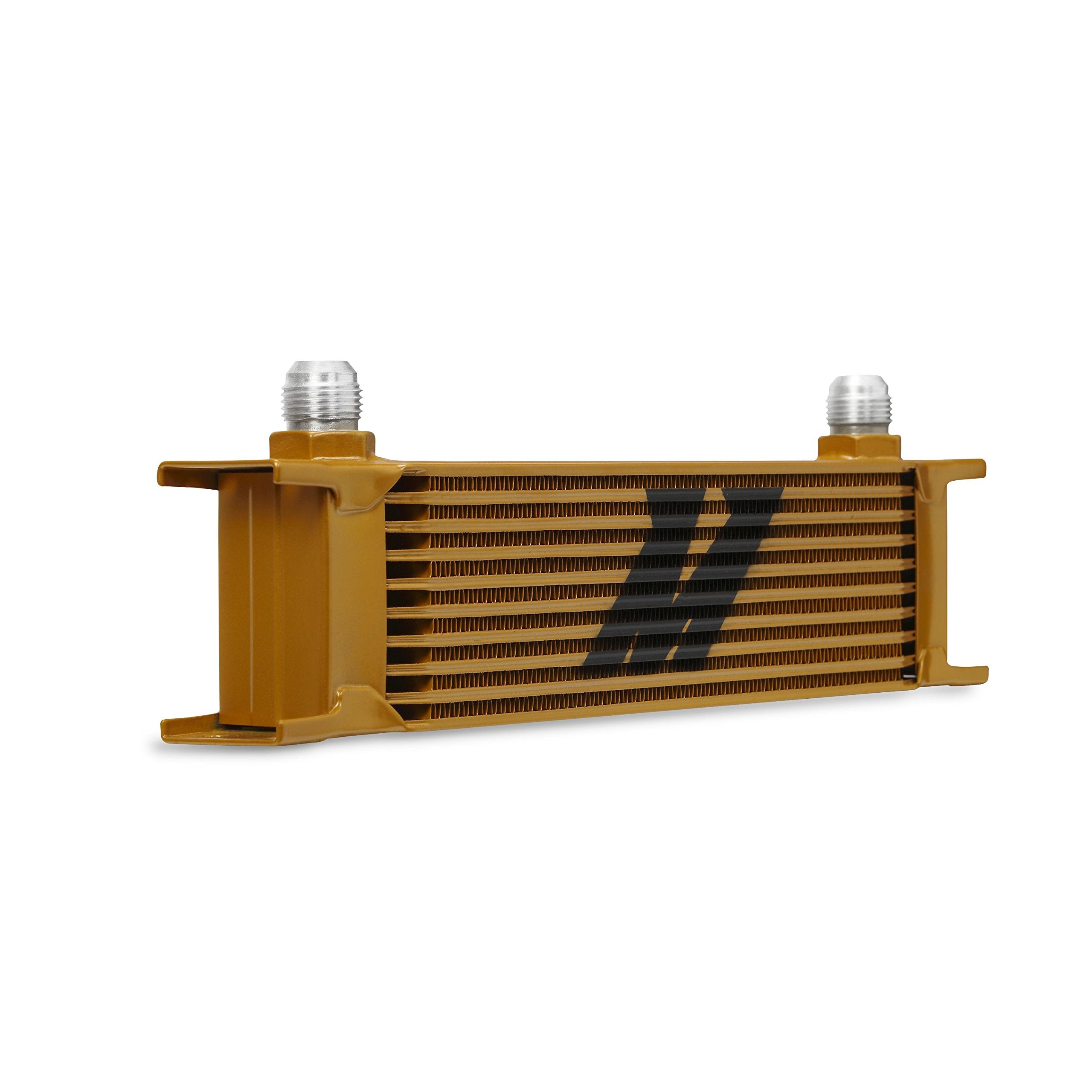 Mishimoto Universal 10 Row Oil Cooler Heat Exchanger Gold