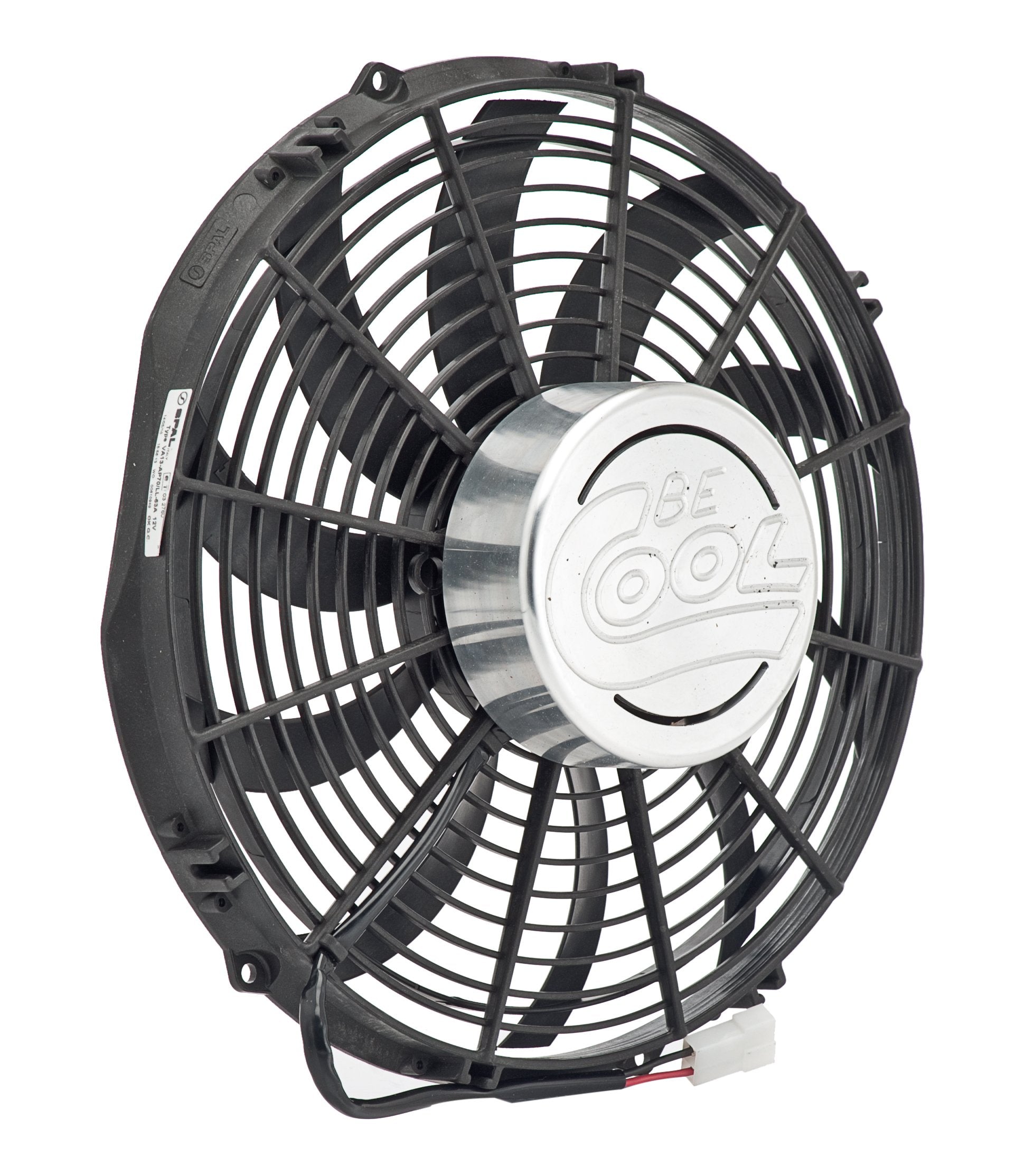 Be Cool 75203 Euro-Black Aluminator 13" Puller Fan with Billet Cover