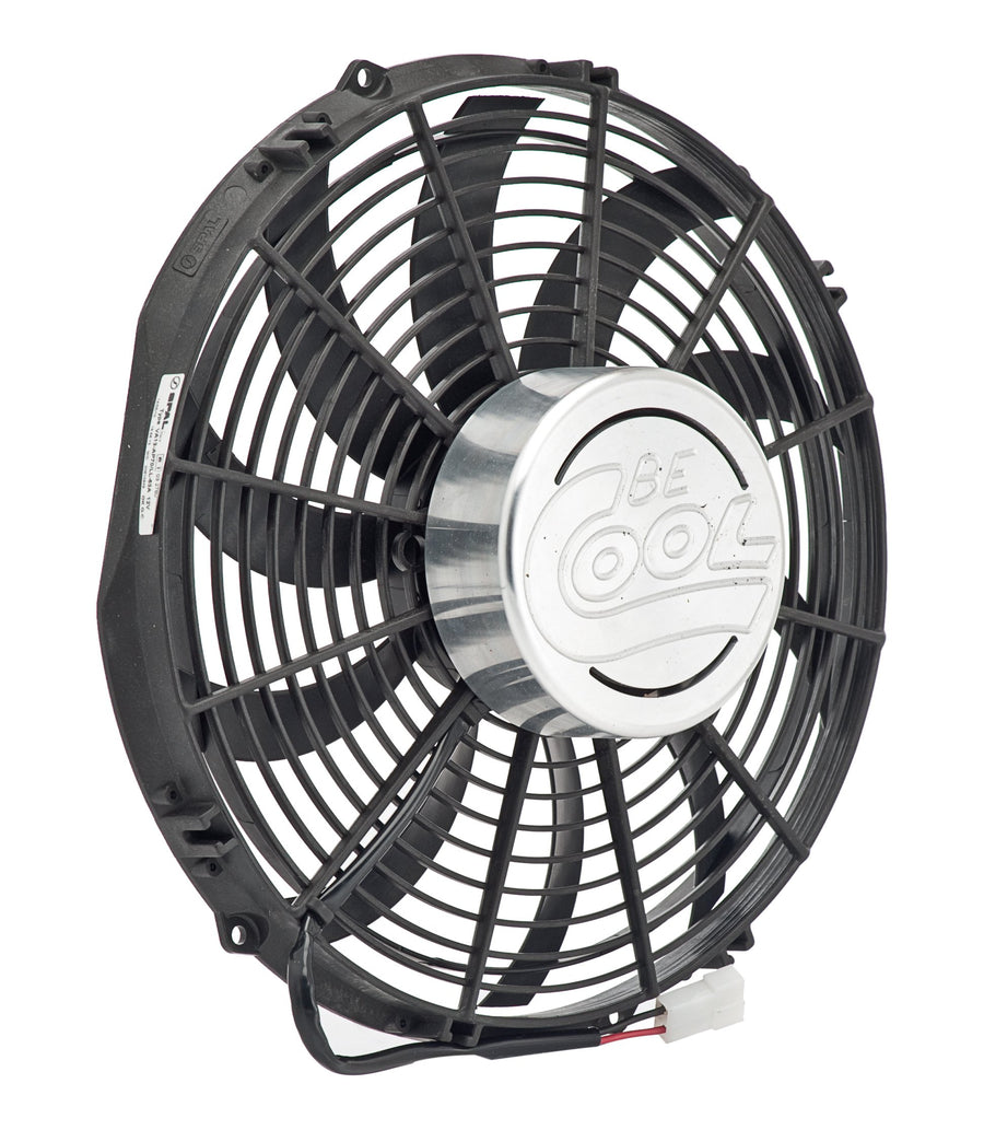 Be Cool 75203 Euro-Black Aluminator 13" Puller Fan with Billet Cover