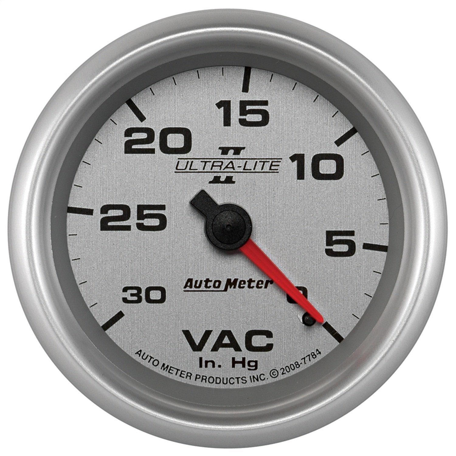 Auto Meter 7784 Pro II Ultra-Lite 2-5/8" 30 in. Hg Mechanical Vacuum