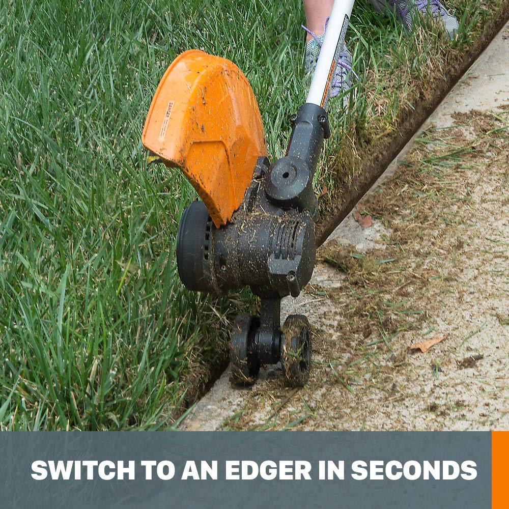 Worx Cordless String Trimmer, Edger 40V Power Share Weed Trimmer 13" (2 Batteries & Charger Included) WG184