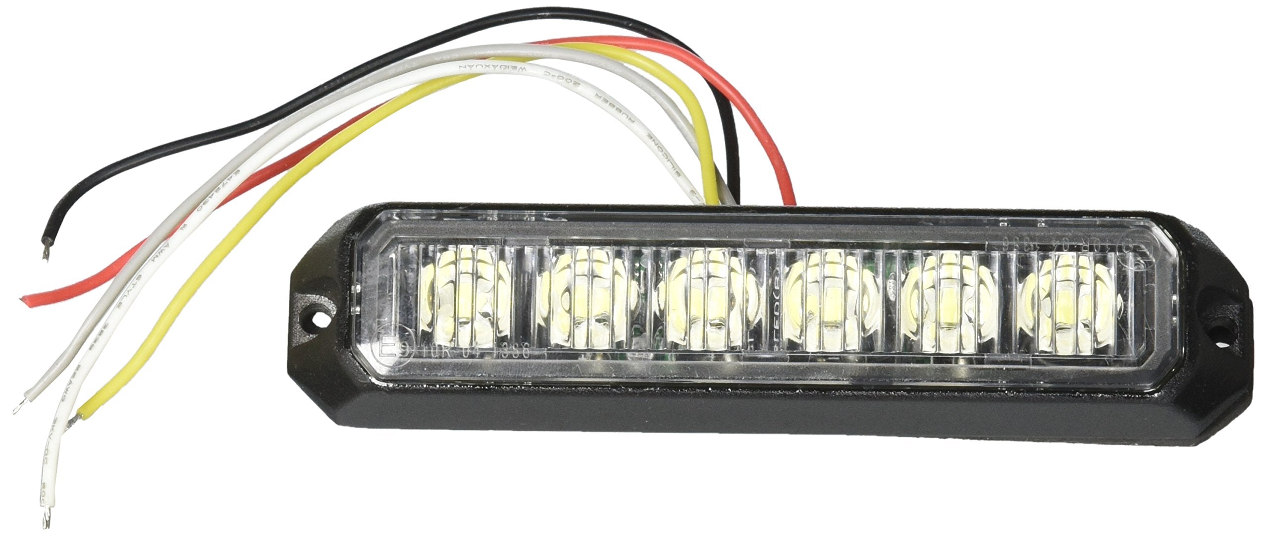 6-Led Race Sport Surface-Mount Light Head with Strobe (White)