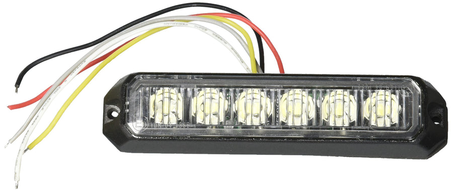6-Led Race Sport Surface-Mount Light Head with Strobe (White)