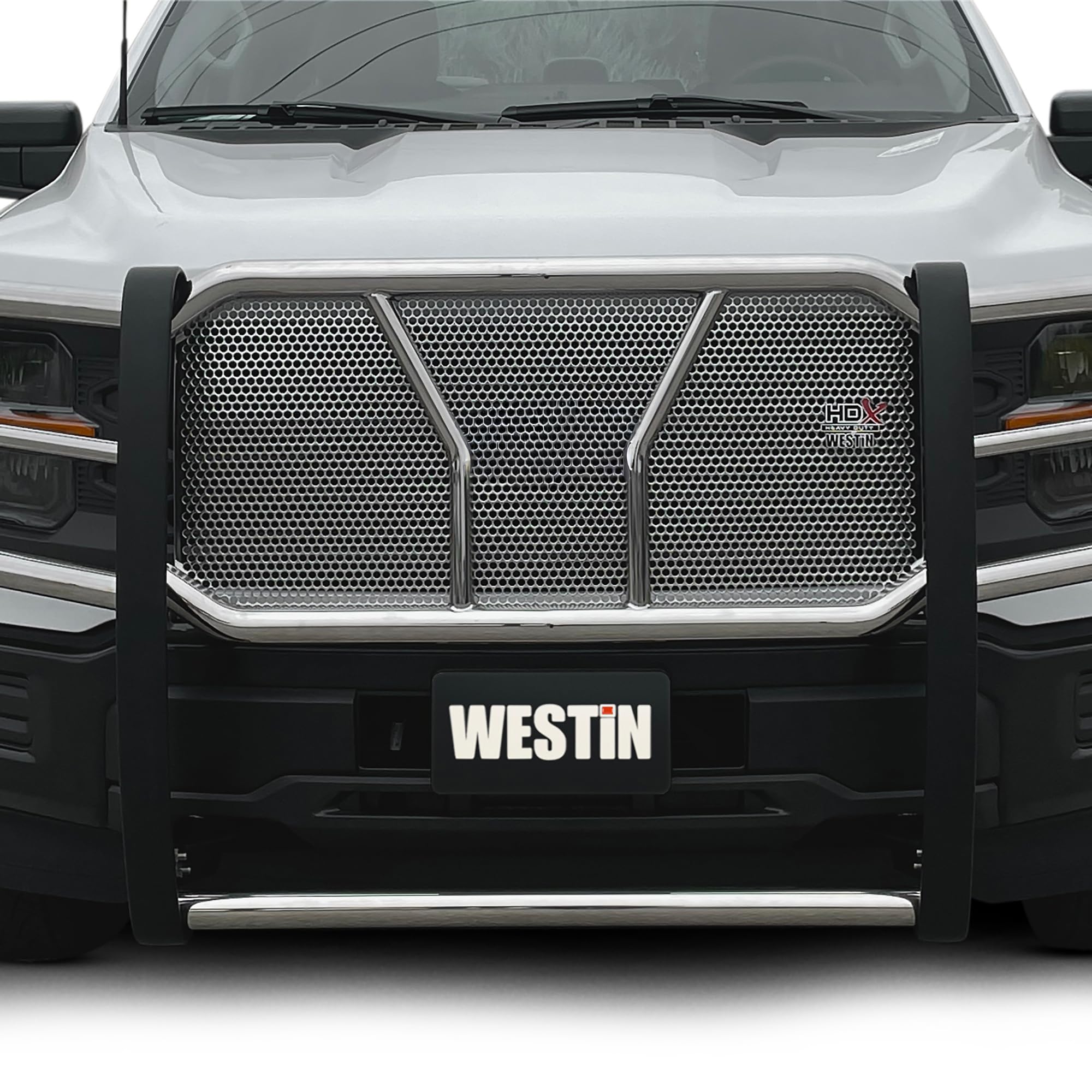 57-4060 Westin HDX 1-Piece Grille Guard fits 2021-2026 F150 with Front Camera (Exc Raptor Platinum and 2022 and up Lightning EV)