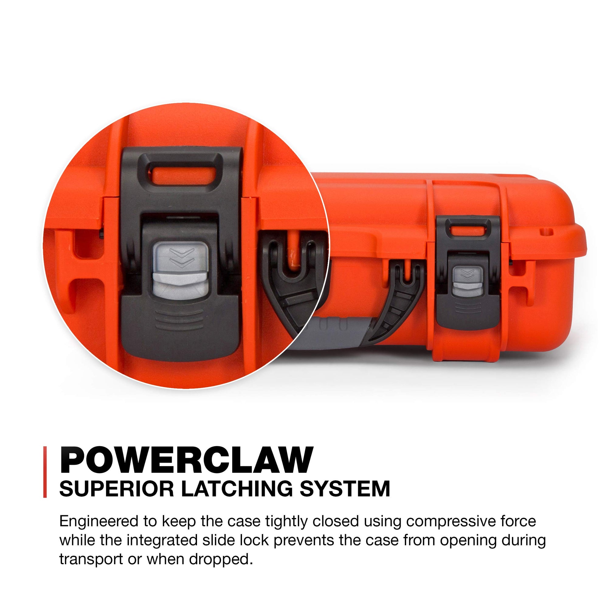 Waterproof Nanuk 910 Hard Case with Foam Insert for DJI Mavic Mini 2 Fly More - Orange