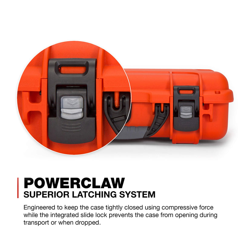 Waterproof Nanuk 910 Hard Case with Foam Insert for DJI Mavic Mini 2 Fly More - Orange