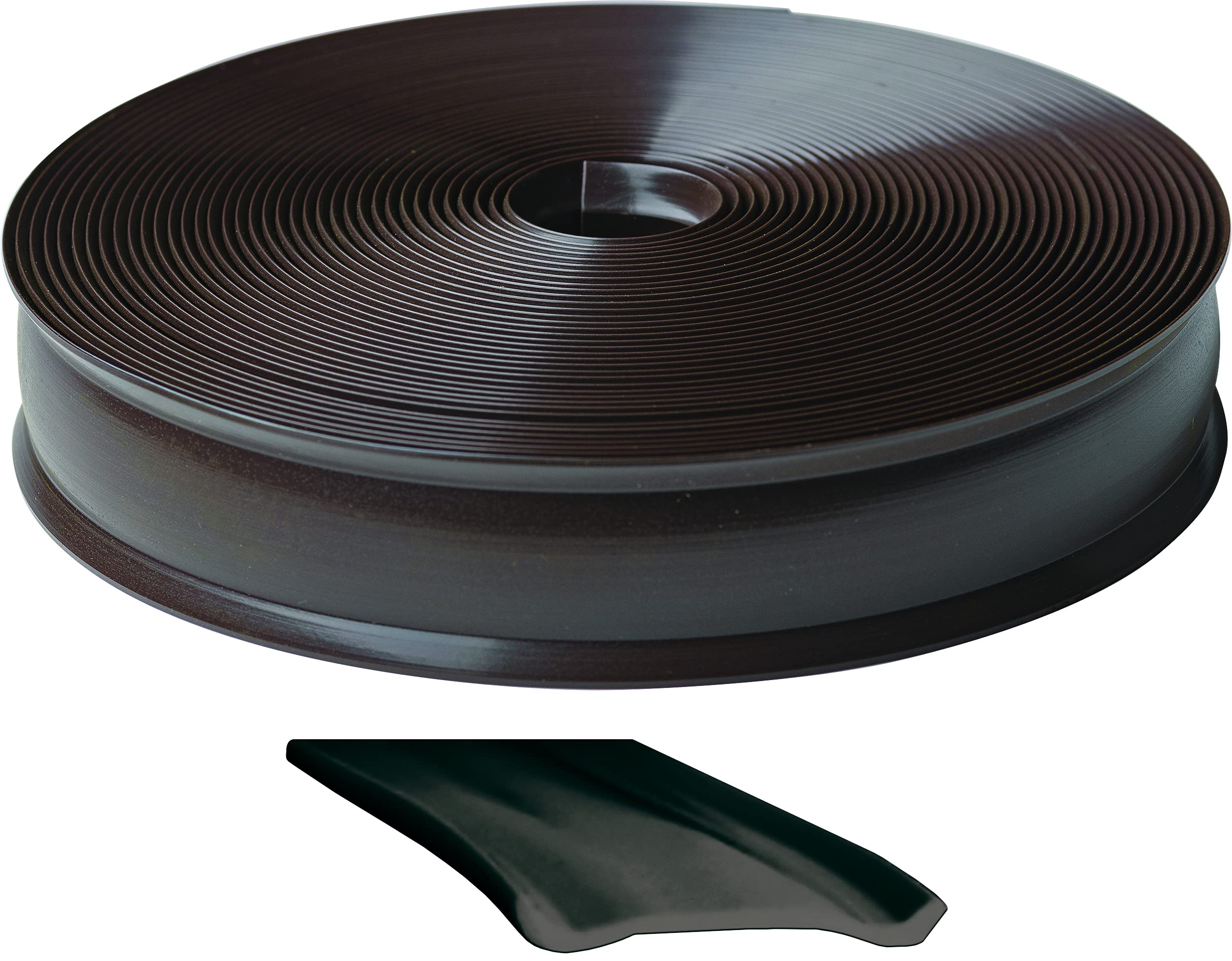 1 Inch Wide RV Designer Vinyl Trim Insert for RVs - Flexible Molding, Exterior Use, and Roof Edge Molding - Ideal for Travel Trailers and Campers, Heavy Duty, 25 Foot Roll, Brown