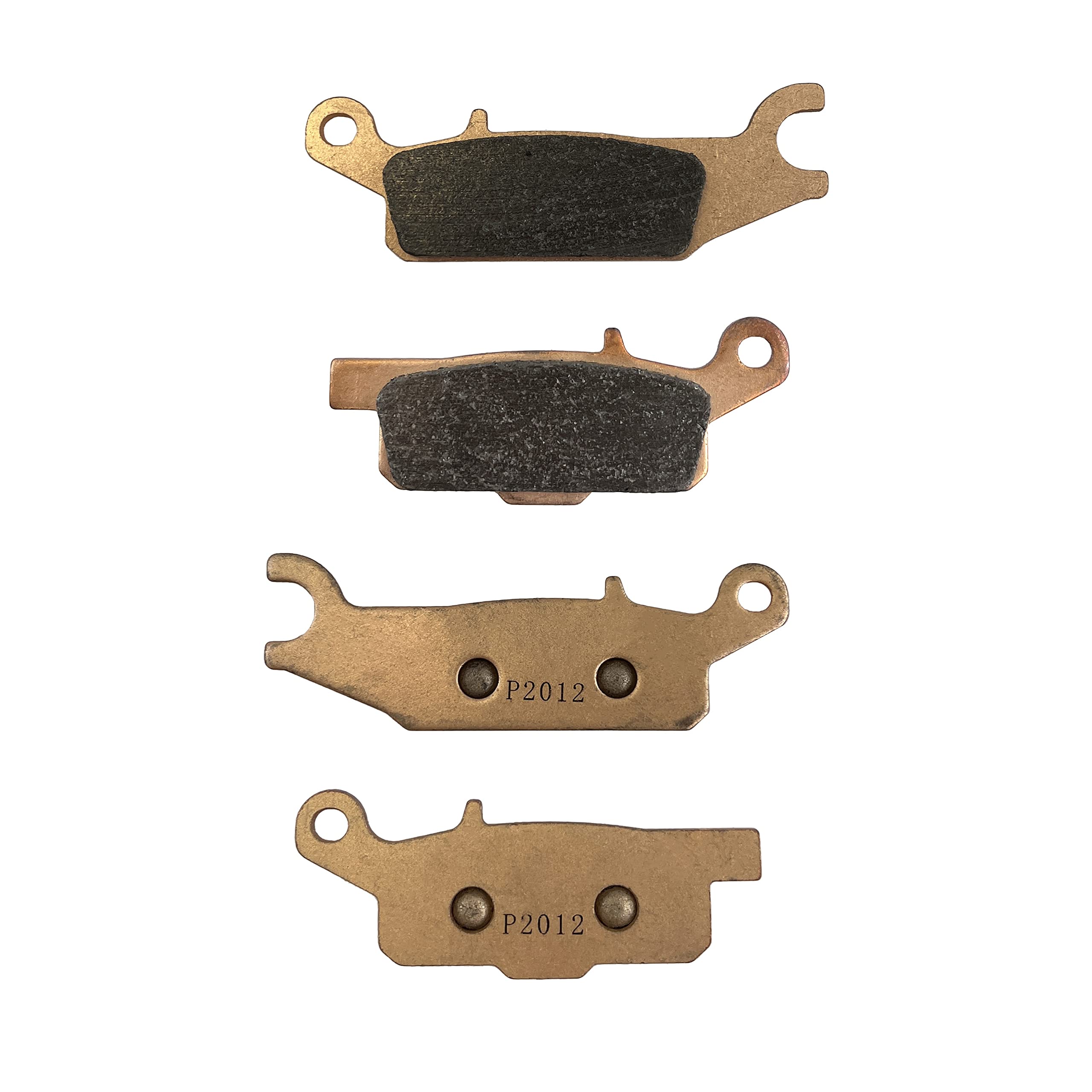 Demon Front Left, Rear Left Powersports Sintered Brake Pads for Yamaha Grizzly 550/700 & Raptor 250, Sintered Metallic Material For Better Grip, Reduced Brake Fade (See Fitment Details in Description)