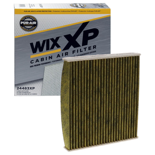 WIX XP Cabin Air Filter Replacement 24483XP, Triple-Layer Protection with Activated Carbon & Advanced Airflow Media Compatible With Various Lexus, Toyota, Scion, Pontiac Vibe, Subaru