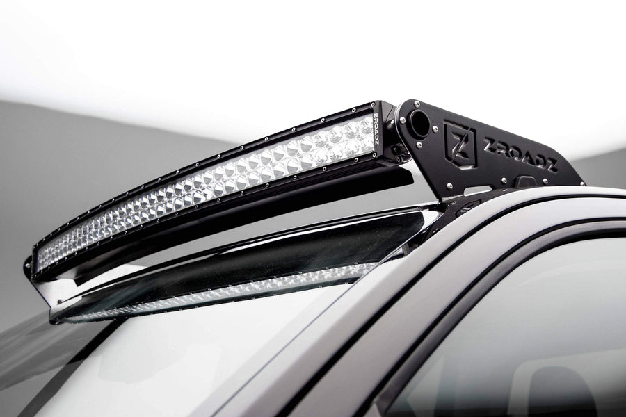 ZROADZ LED Front Roof Mounting Bracket - Compatible w/ 2015-2020 Chevrolet Colorado - to Mount (1) 40 Inch ZROADZ or similar style Curved LED Light Bar (Not Included) - PN #Z332671