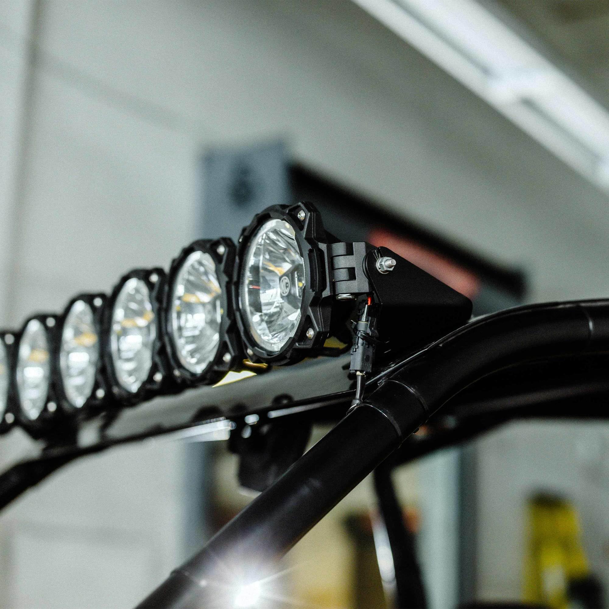Polaris RZR Turbo R/Pro XP/Pro S KC Hilites Light Bar Kit - 39" Pro6 Gravity® LED - 6-Light - Light Bar System - 120W Combo Beam