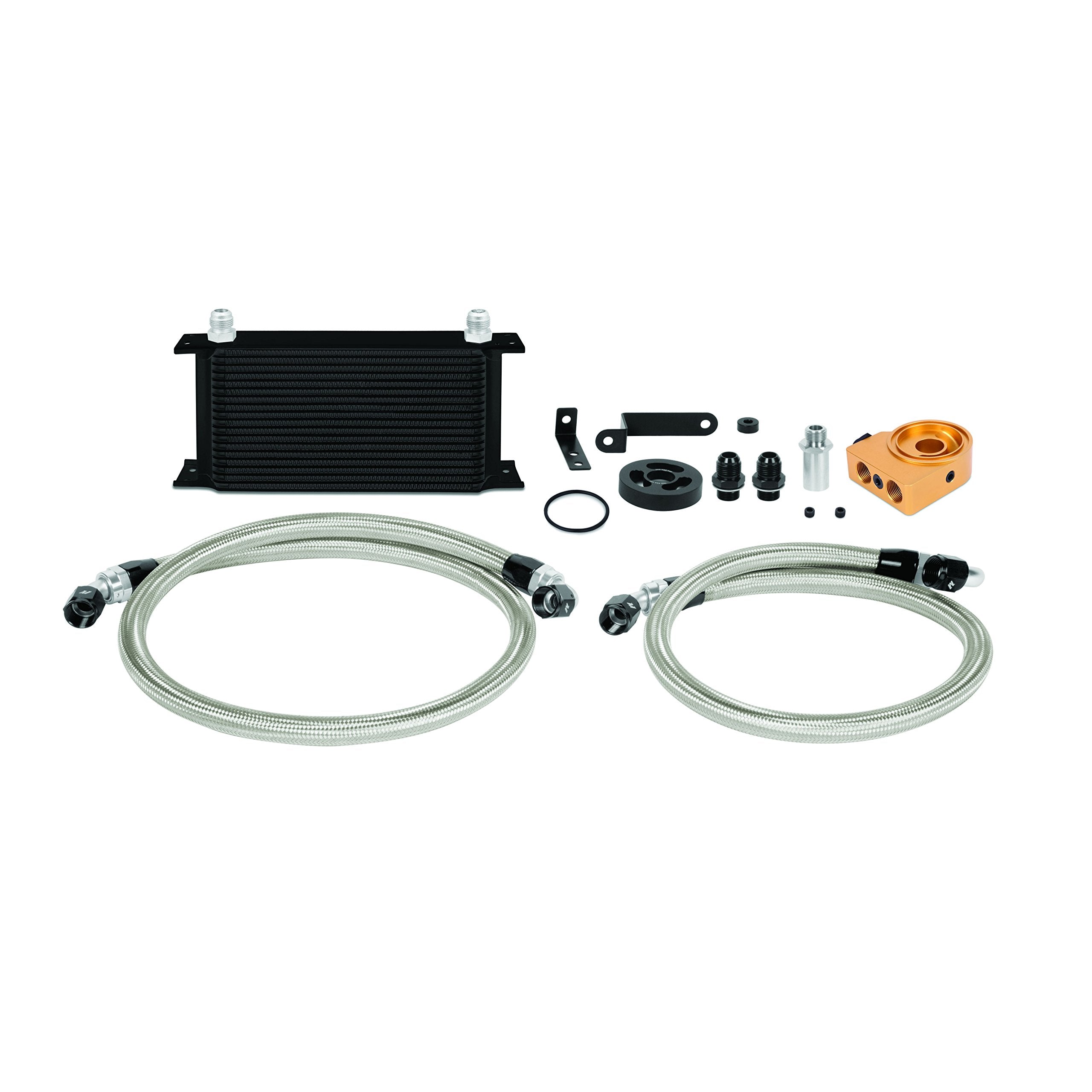 Mishimoto Oil Cooler Kit MMOC-WRX-08TBK Thermostatic Fits Subaru WRX 2008-2014 Black
