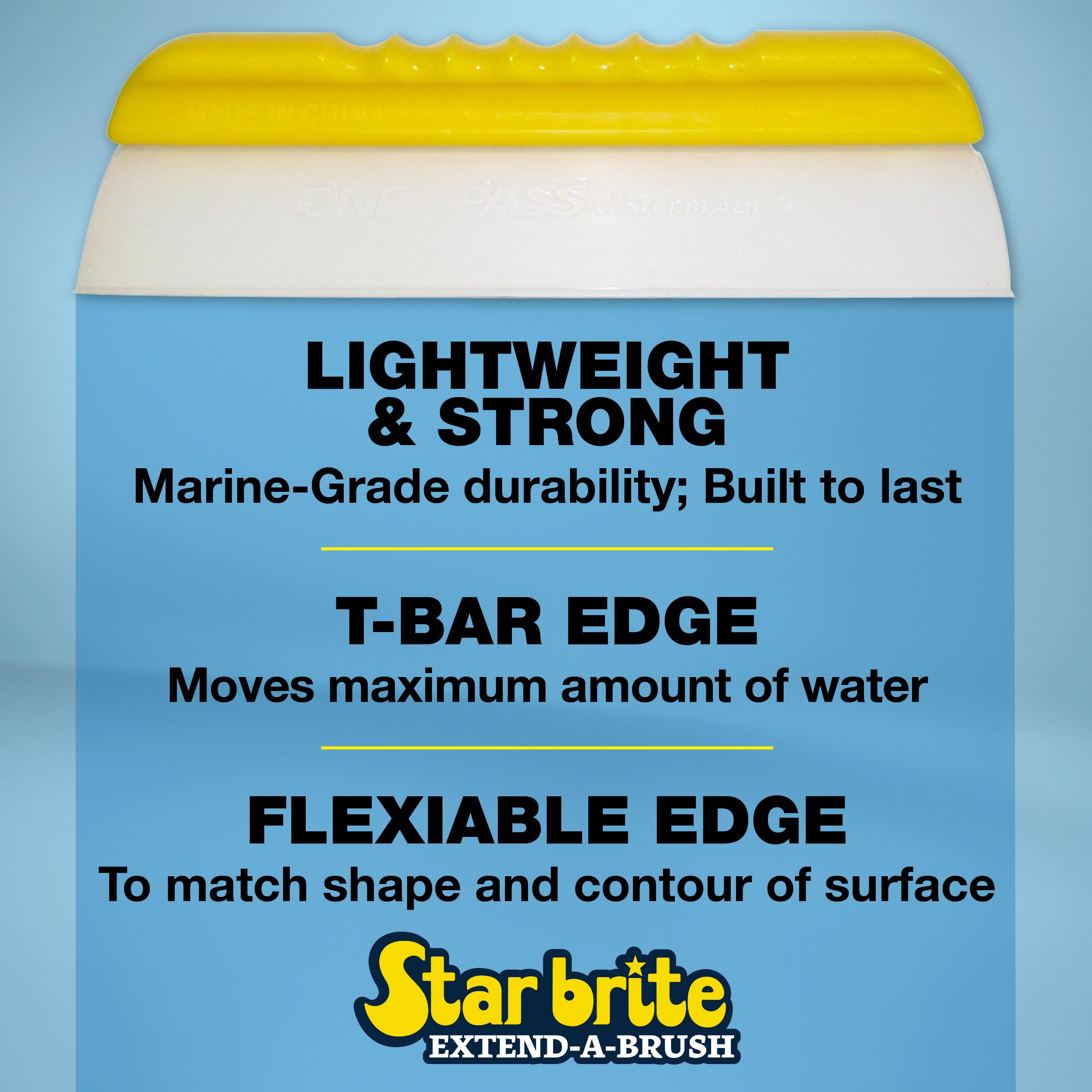 Boat Blade STAR BRITE Silicone Water Squeegee - Extend-A-Brush - 12.5" (040042)