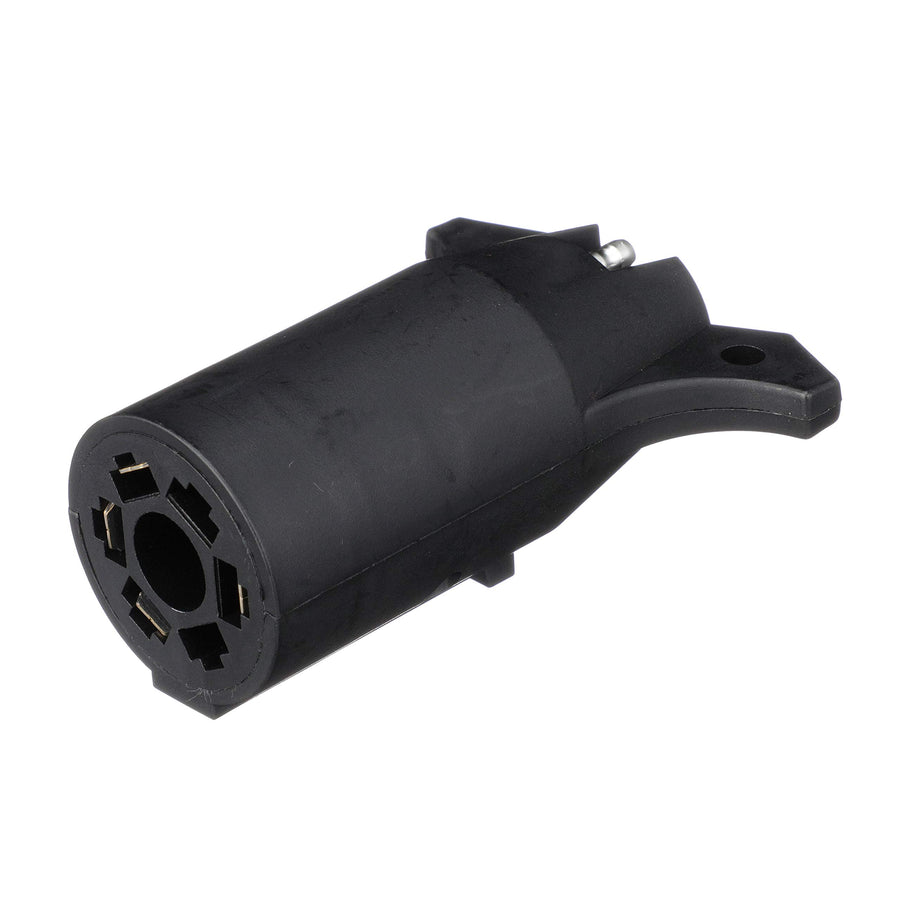 Trailer Adapter Attwood 14135-7 — Connects 7-Blade Round to 4-Pin Flat Connector — for Auxiliary, Taillights and Turn Signals