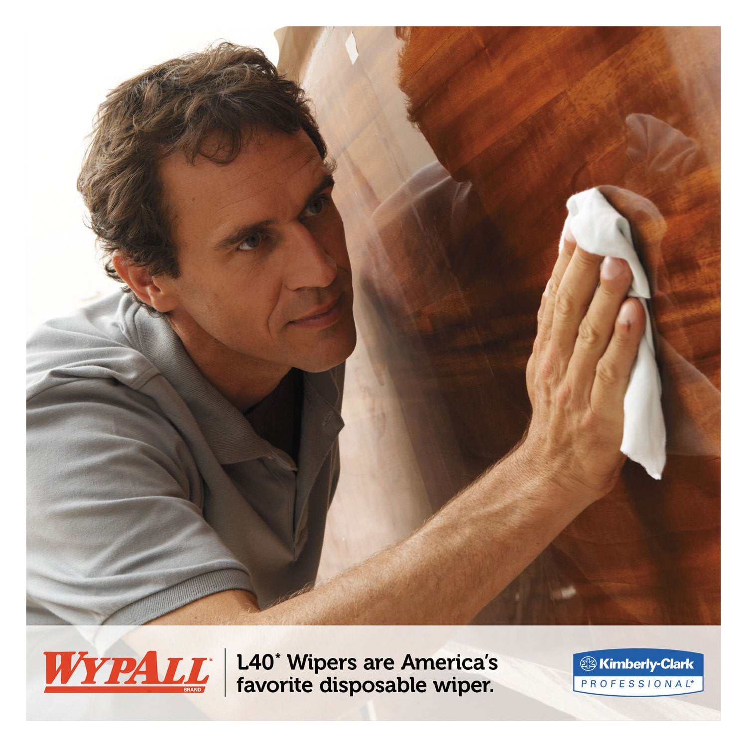 WYPALL L40 KIMBERLY-CLARK PROFESSIONAL* Wipers, Jumbo Roll, Perforated, 12 1/2 x 13 2/5, White, 750/Roll