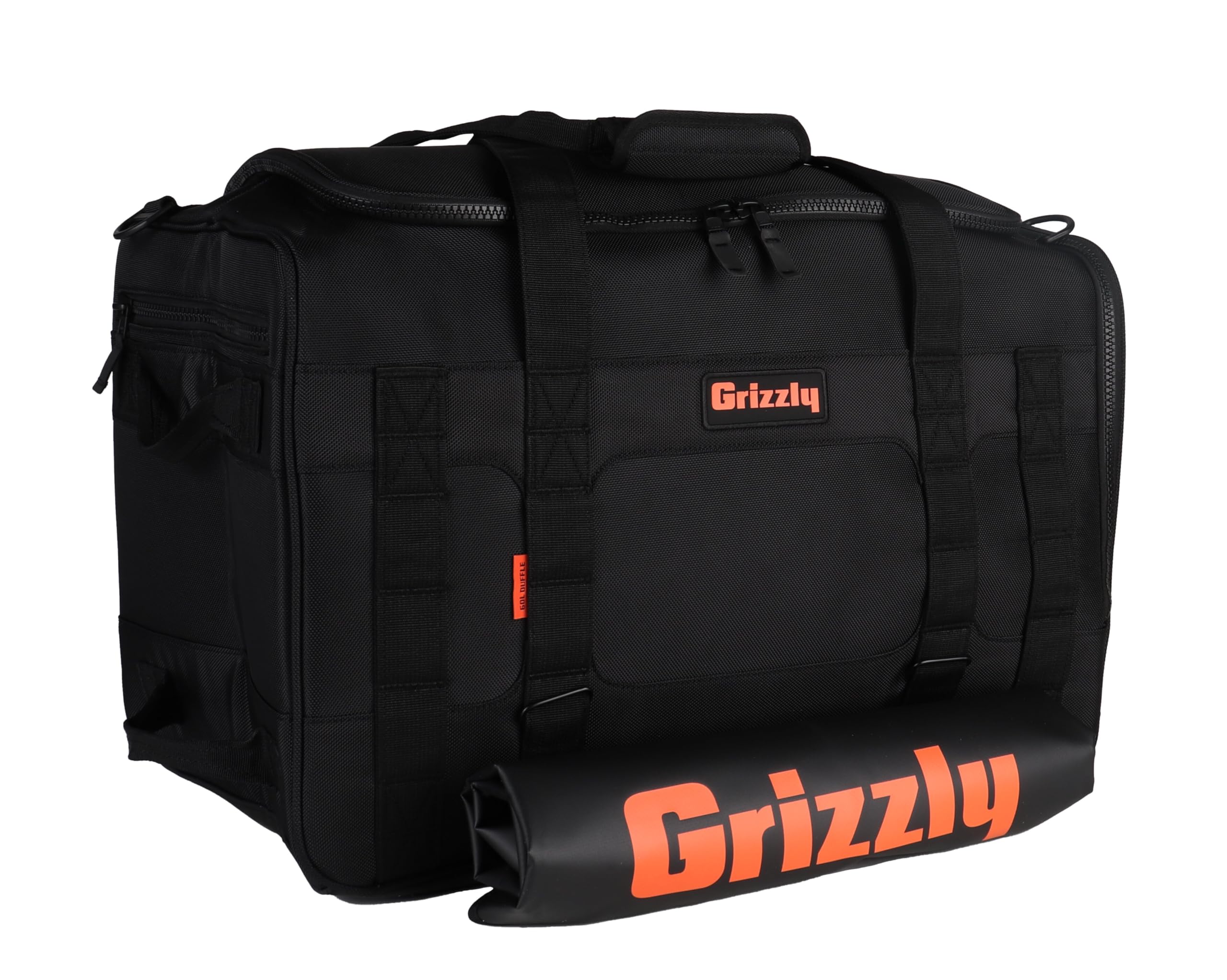 Duffle Grizzly 60 | Heavy-Duty Construction | Water Resistant Base | 60L Capacity | Large Storage Pocket | Blackout