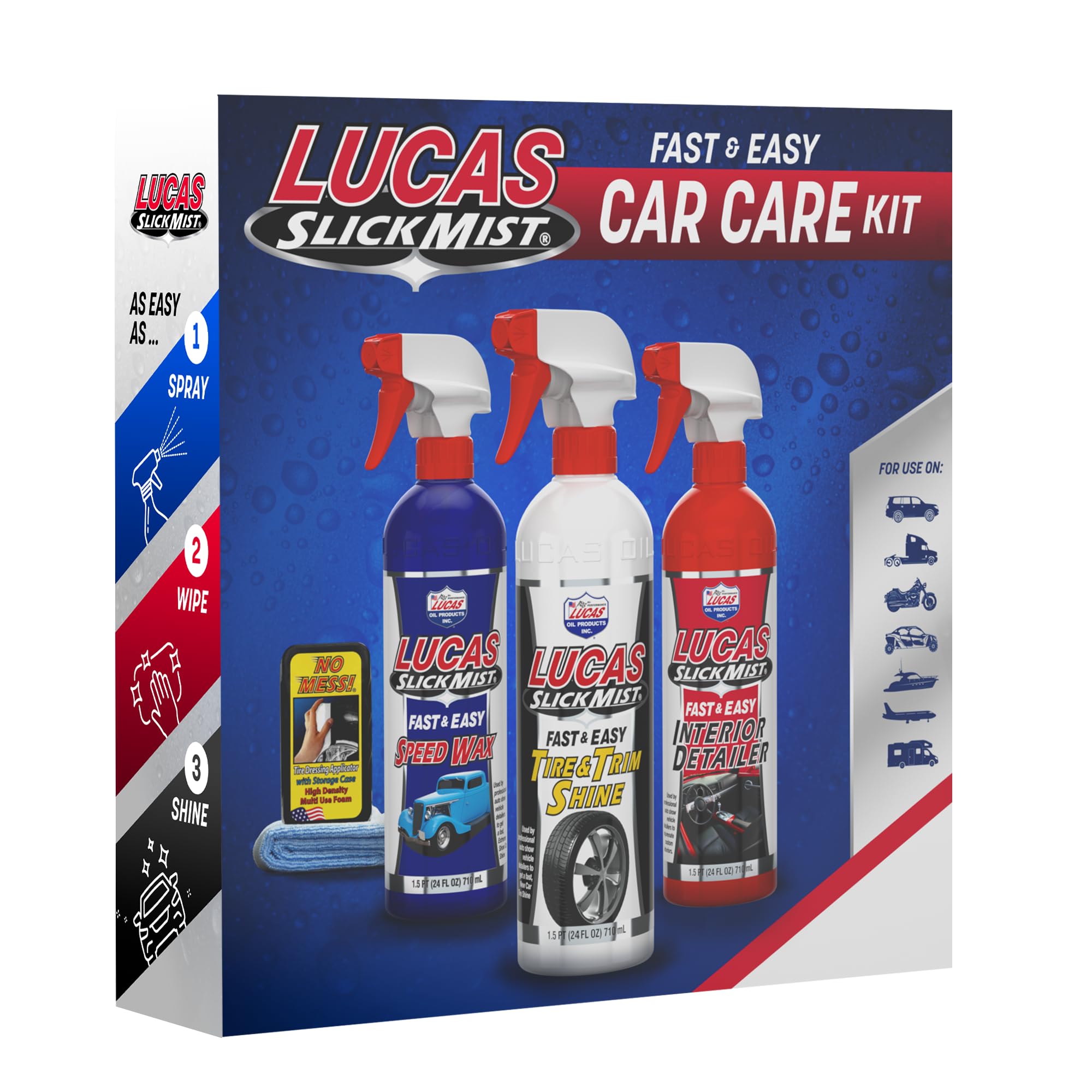 Slick Mist Lucas Oil 10558 Detailing Car Care Kit
