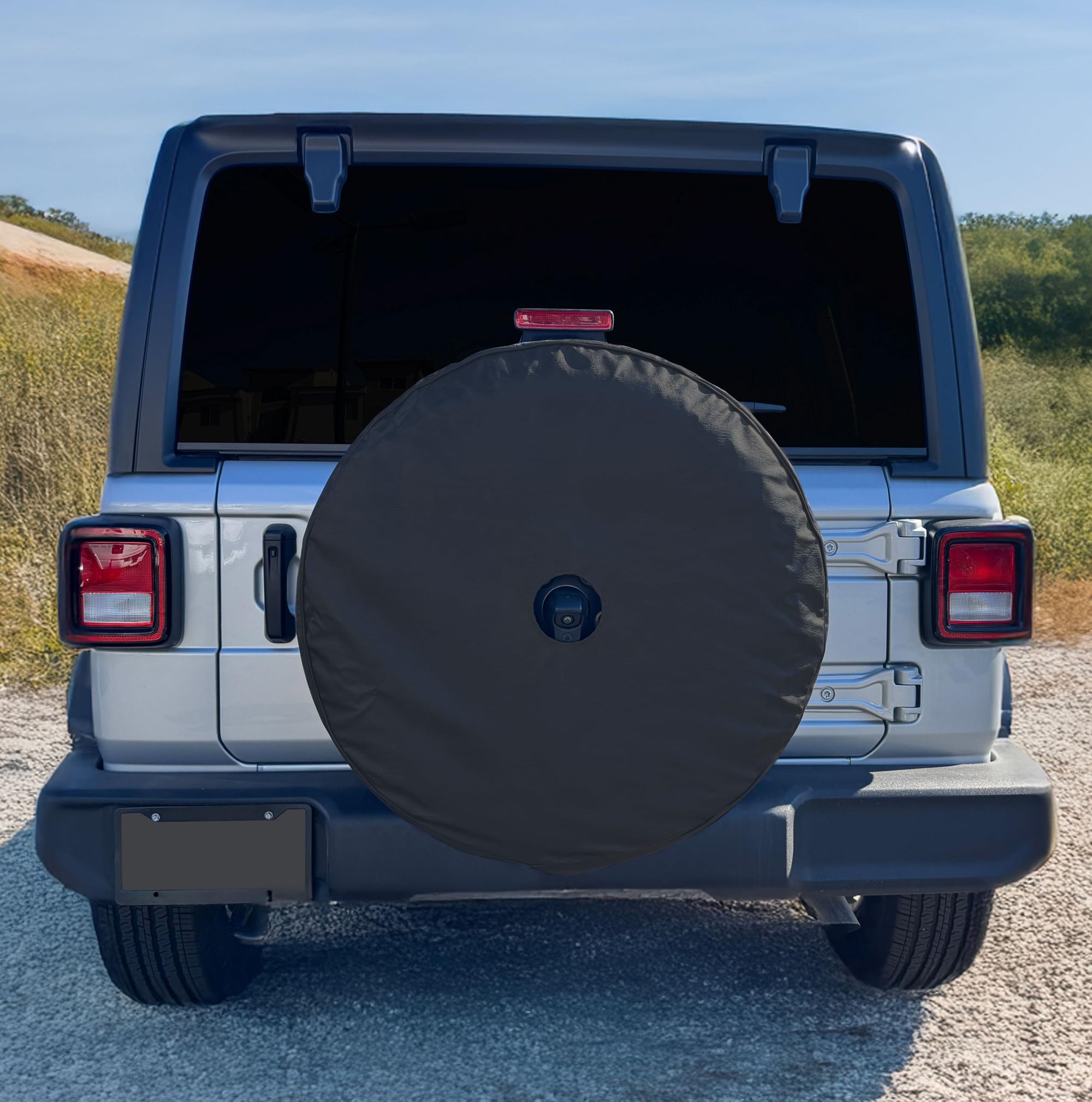 Heavy Duty Covercraft Spare Tire Cover, for Jeep Wrangler JL with Back-Up Camera, Fits 245/75R17, 255/75R17, 255/70R18, 285/70R17