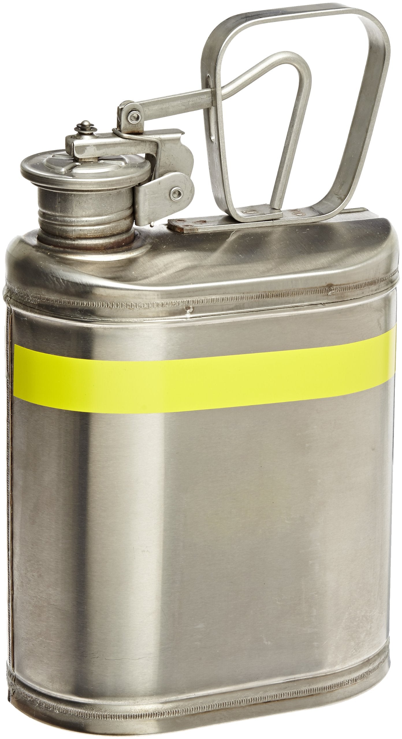 Laboratory Safety Can Eagle 1301, Stainless Steel, 6" Width x 13" Height x 8" Depth, 1 Gallon Capacity