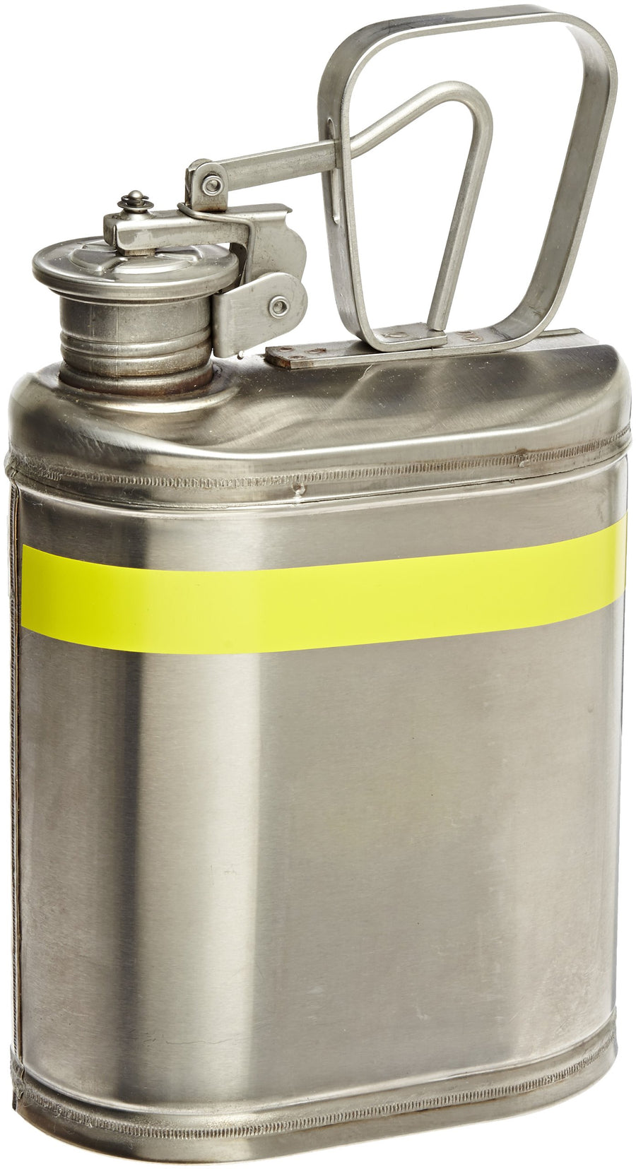 Laboratory Safety Can Eagle 1301, Stainless Steel, 6" Width x 13" Height x 8" Depth, 1 Gallon Capacity
