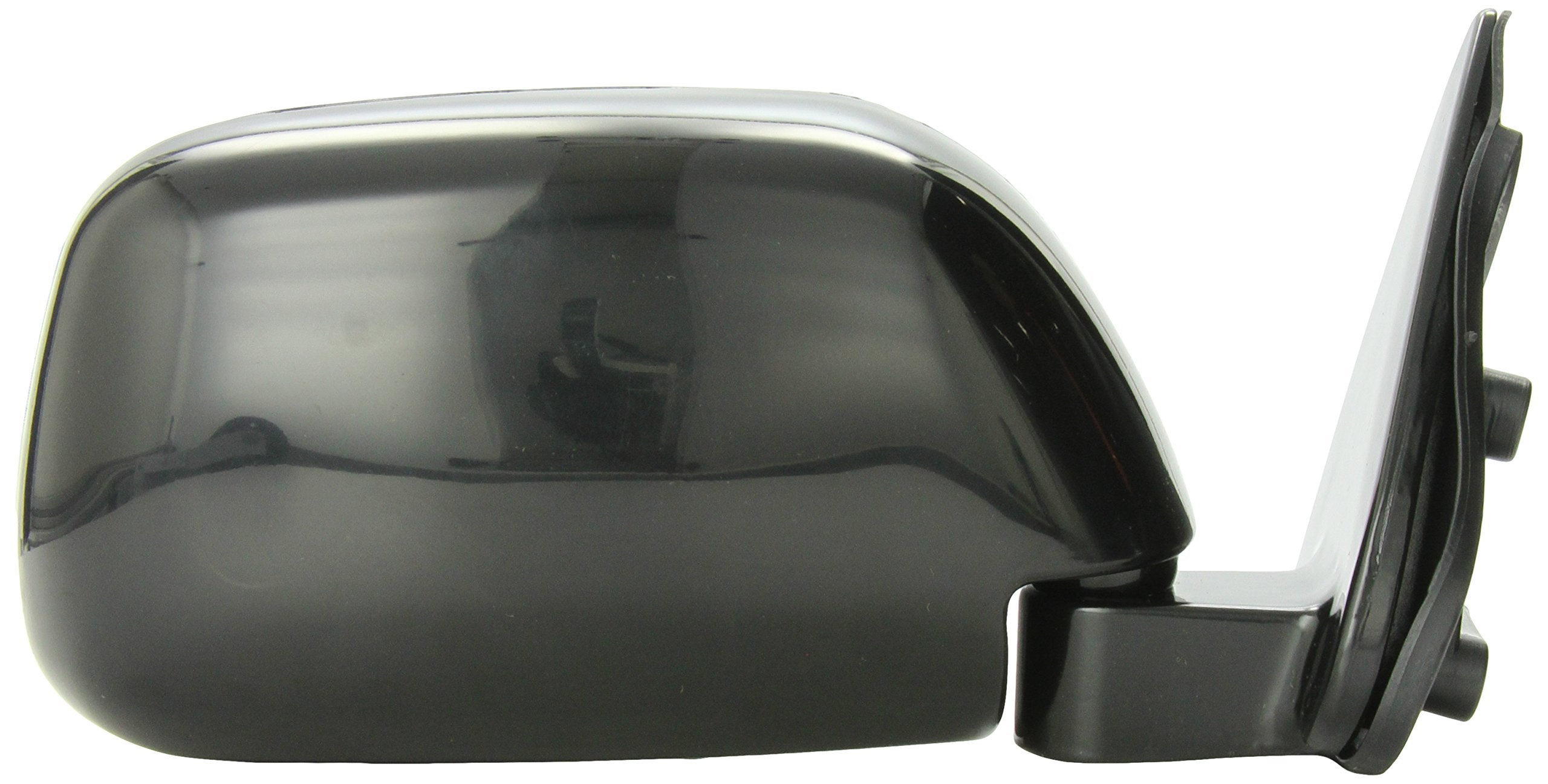 Fit System Side Passenger Mirror for Toyota Pick-Up Window Mount, w/o Vent, Black, Manual, Foldaway