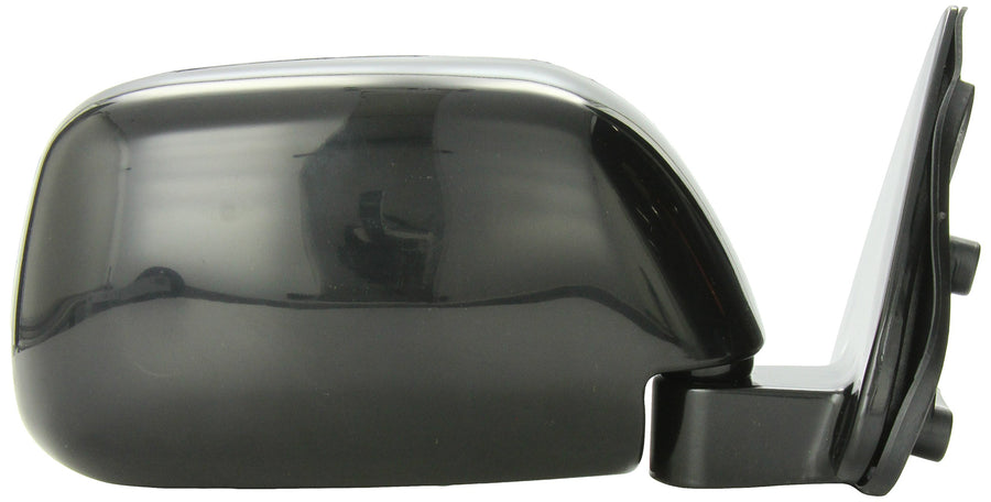 Fit System Side Passenger Mirror for Toyota Pick-Up Window Mount, w/o Vent, Black, Manual, Foldaway