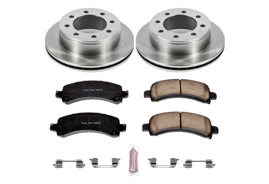 Power Stop KOE2044 Rear Replacement Brake Kit-OE Brake Rotors & Ceramic Brake Pads Autospecialty