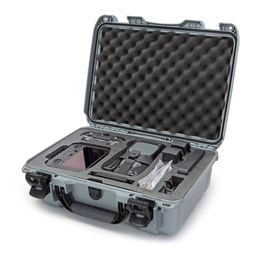 925 Nanuk Waterproof Case with Foam Insert for DJI Mavic 3 Fly More/Cine Premium Combo, Silver