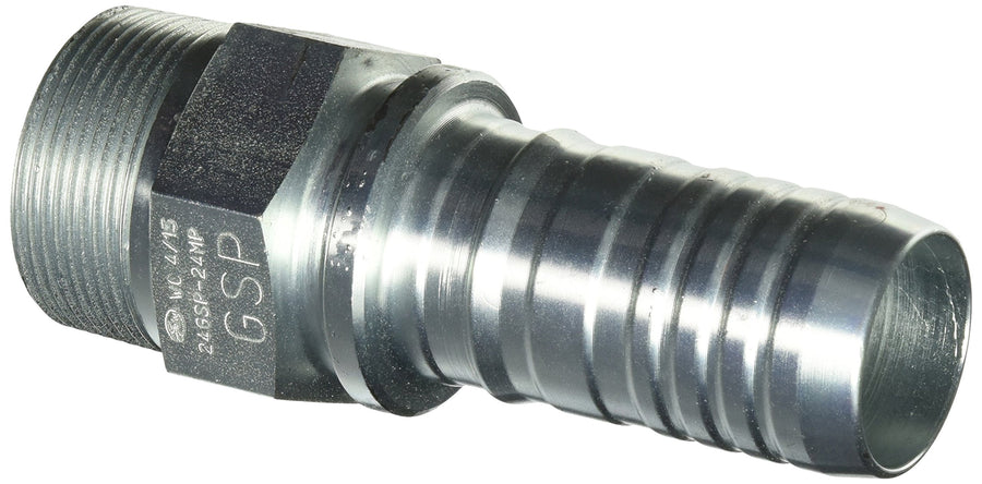 GlobalSpiral Series Gates 160-0100-2424 Couplings, Male Pipe NPTF, 30 Degree Cone Seat, 1-1/2" ID