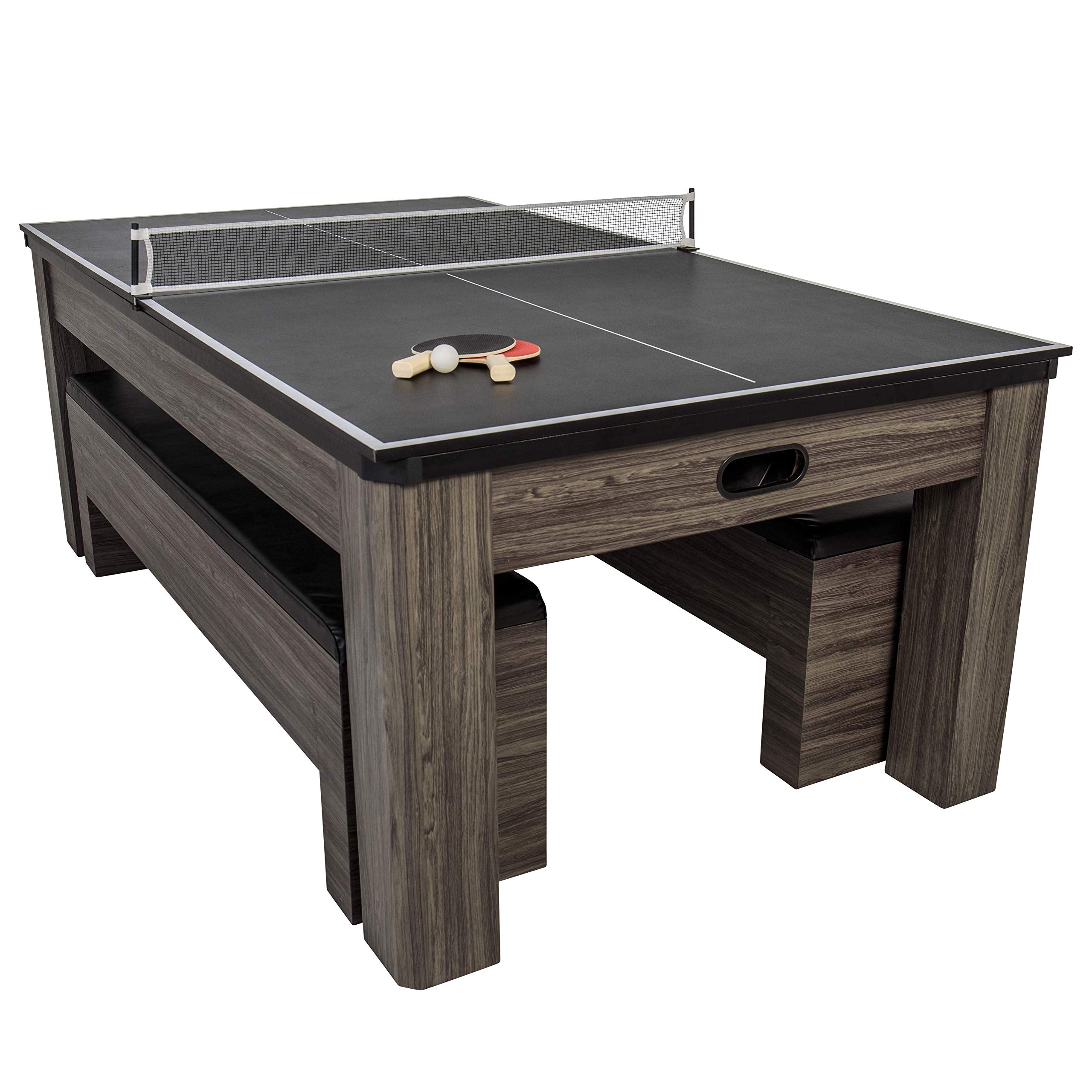 Northport Atomic 3-in-1 Dining Table with Air-Powered Hockey and Table Tennis