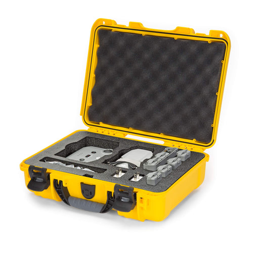 Waterproof Nanuk 910 Hard Case with Foam Insert for DJI Mavic Mini 2 Fly More - Yellow