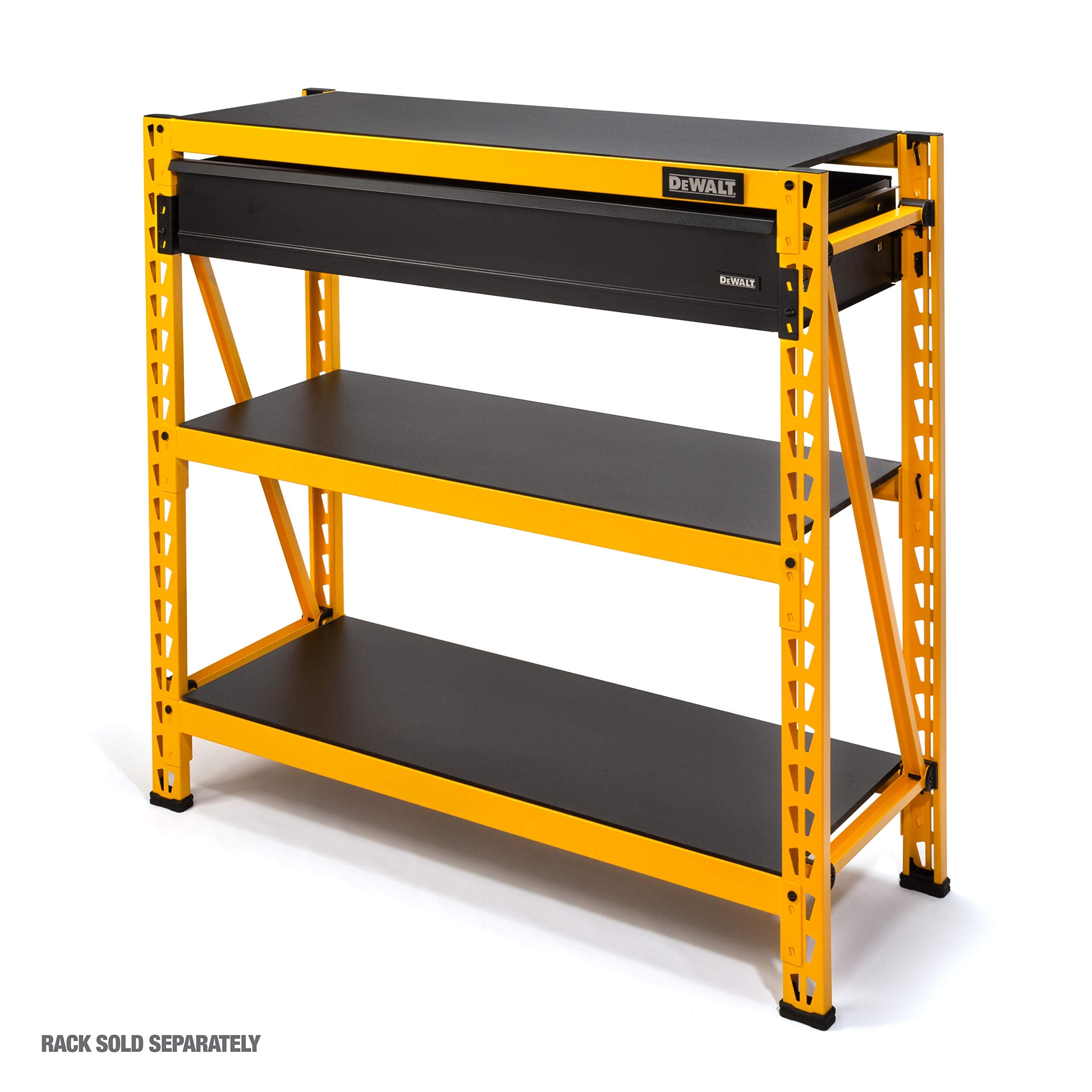 DEWALT Accessory Drawer Kit for Workshop or Garage, Compatible with 4-ft Storage Rack, Measures 6.5 x 18 x 44 Inches, Smooth Opening
