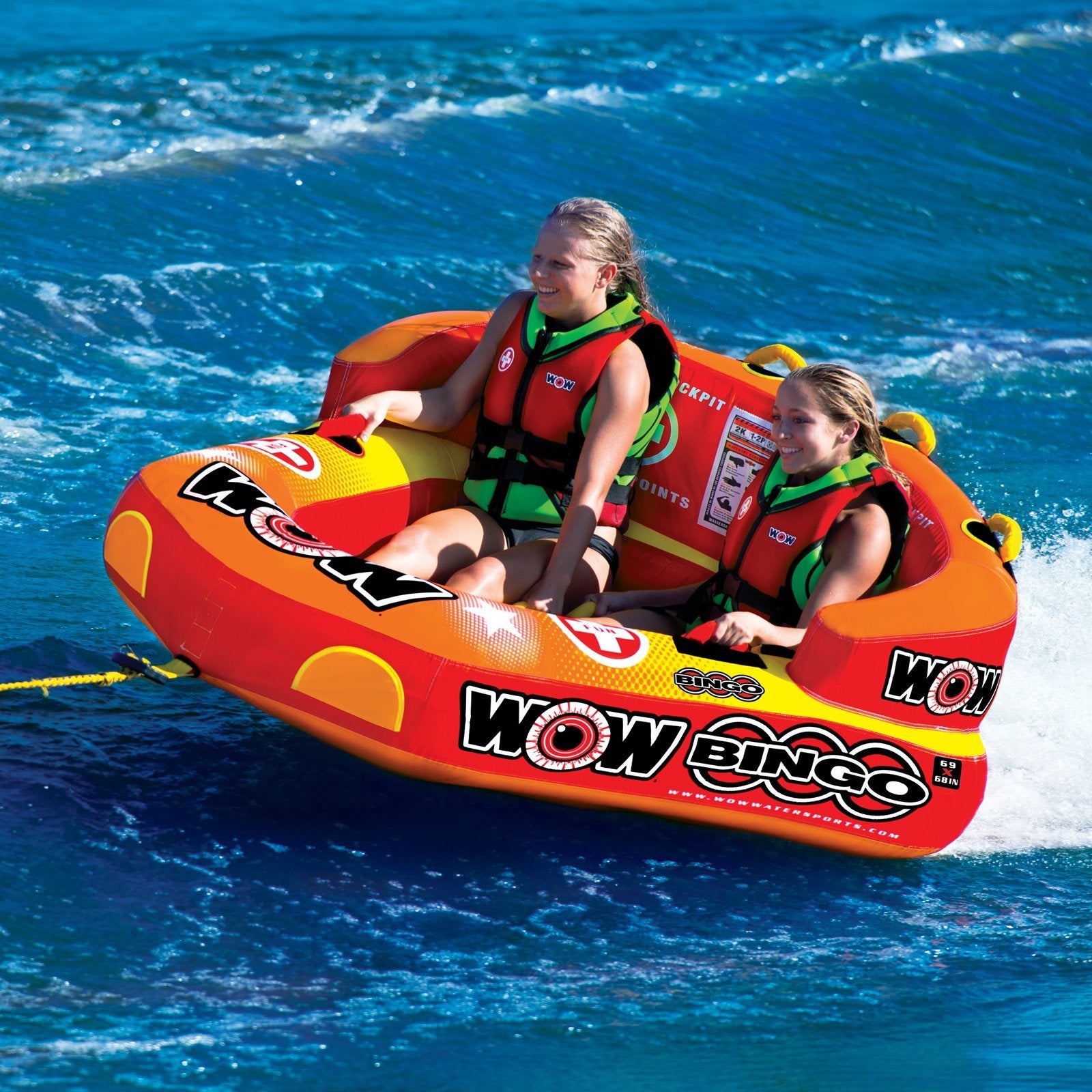 World of Watersports Bingo Wow 1-2 Person Cockpit Ski Tube