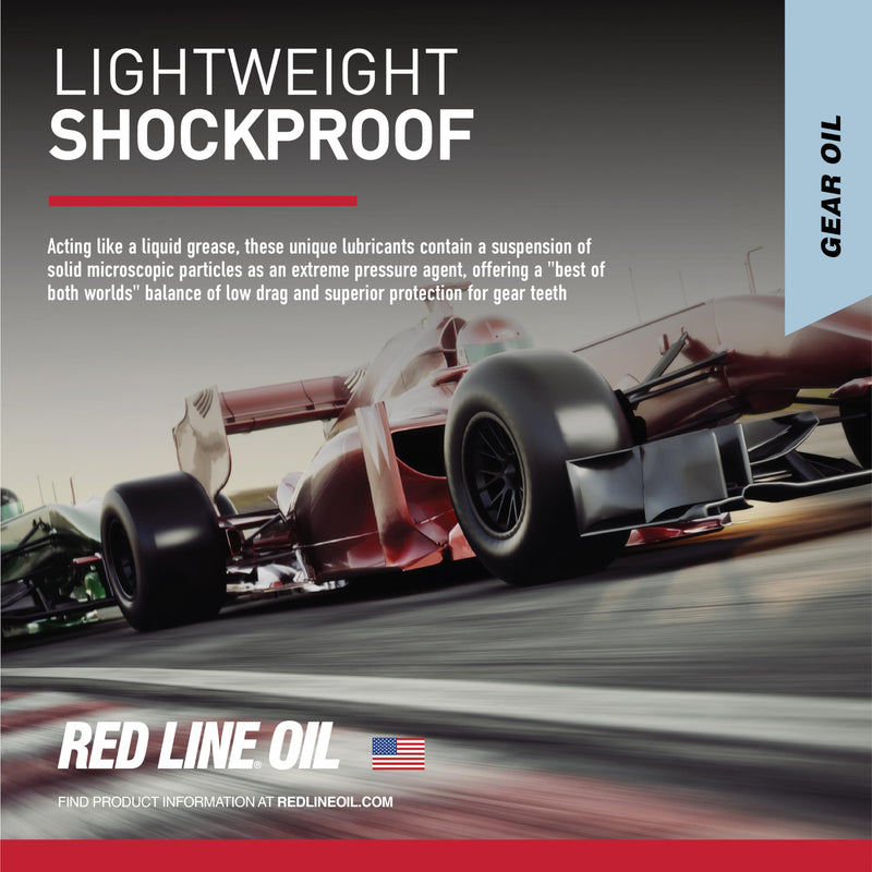 Lightweight Red Line 58404 Shockproof Gear Oil - 1 Quart Bottle